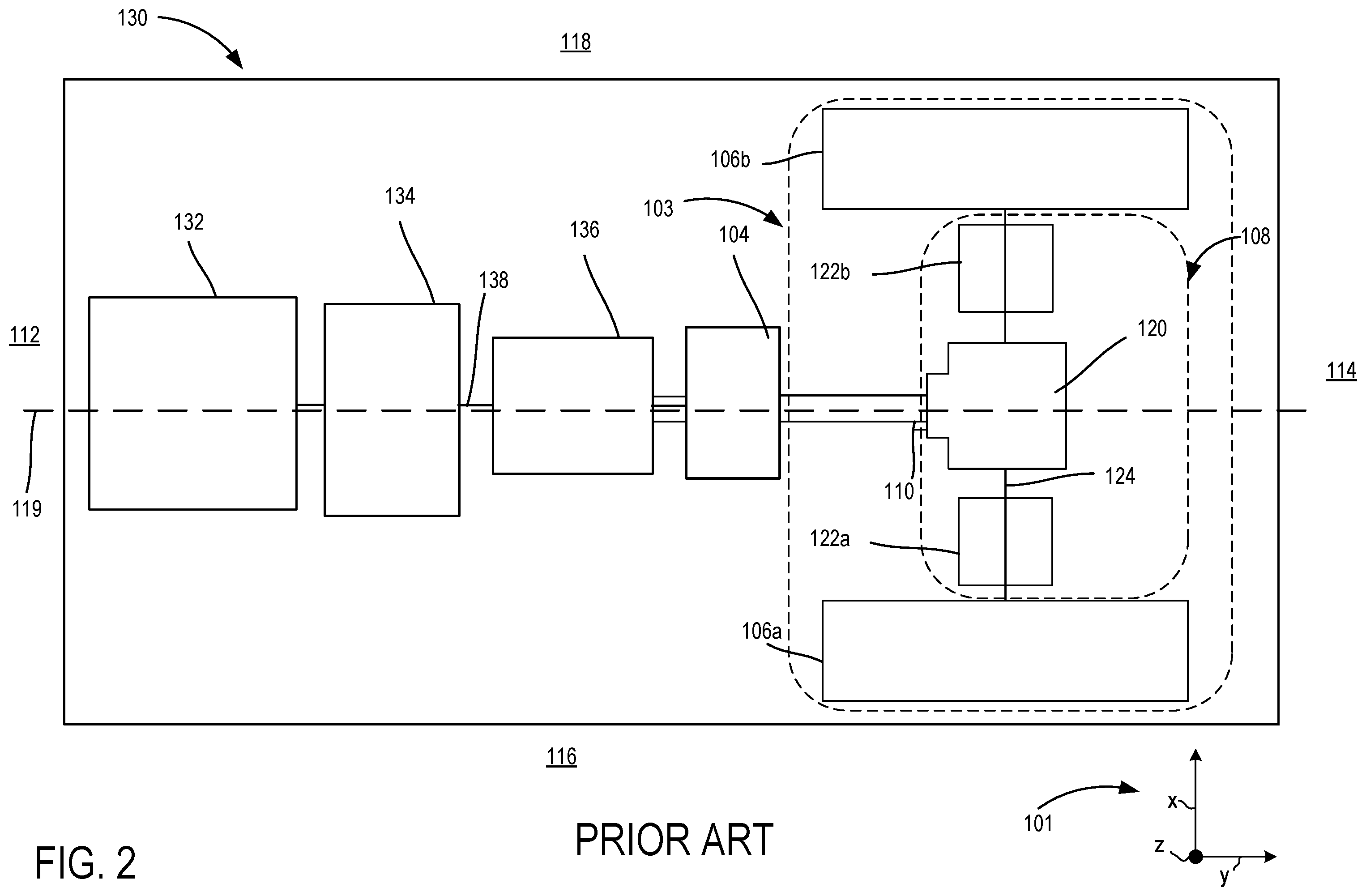 Patent US12139019 Figure 2 – Electric wheel end driveline systems and methods