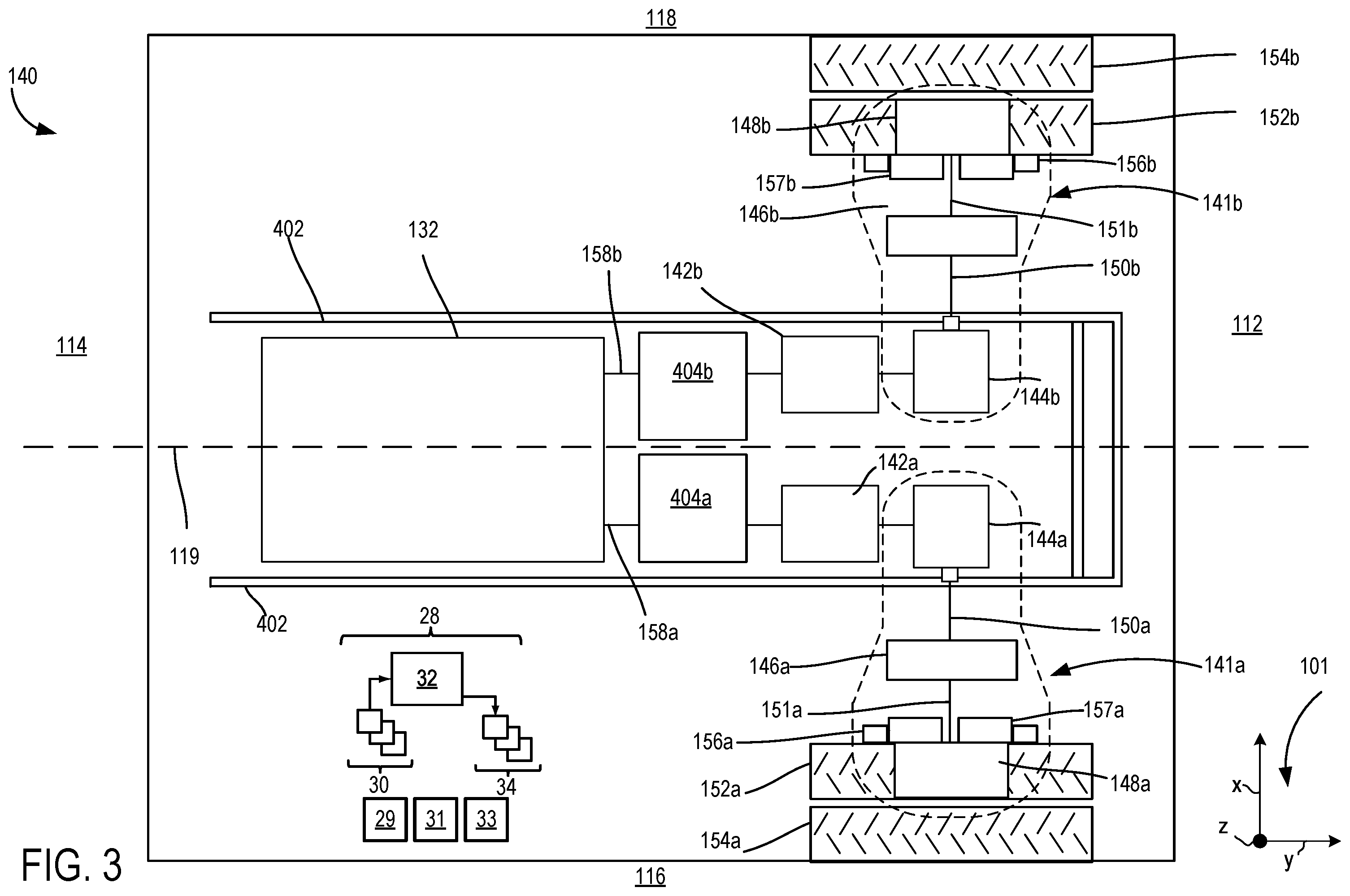 Patent US12139019 Figure 3 – Electric wheel end driveline systems and methods