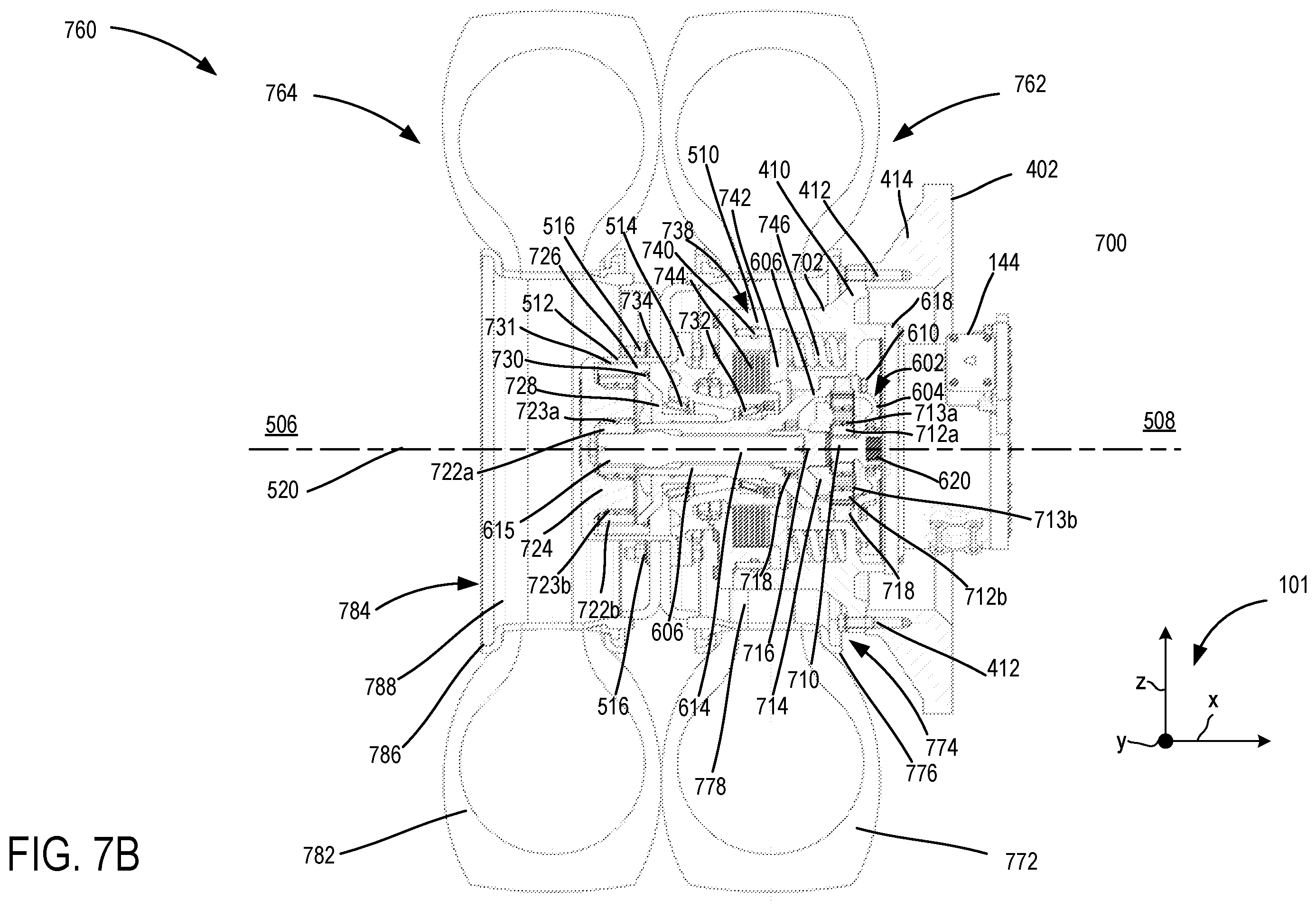 Patent US12139019 Figure 8 – Electric wheel end driveline systems and methods