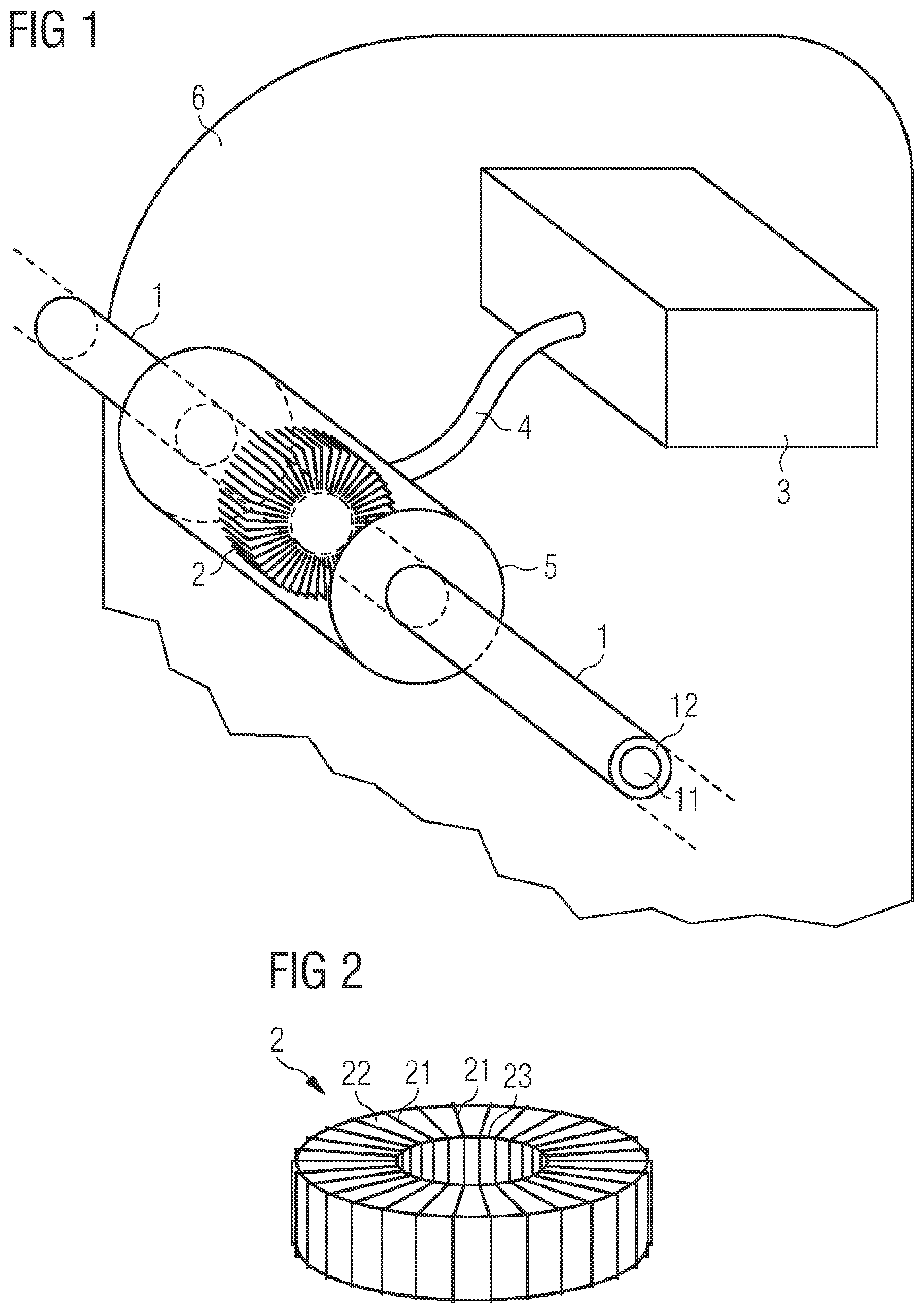 Patent US12139020 Figure 1 – Device and method for supplying energy to a sensor device in a rail vehicle