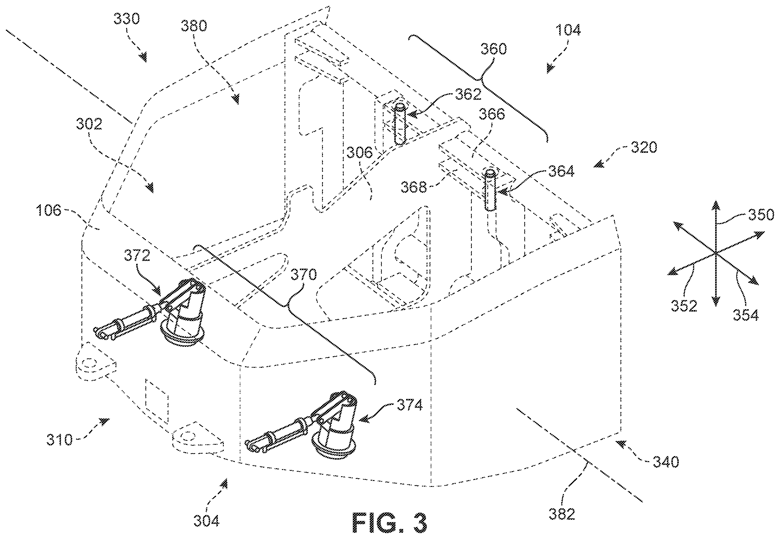Patent US12139025 Figure 3 – Battery assembly stabilization mechanism