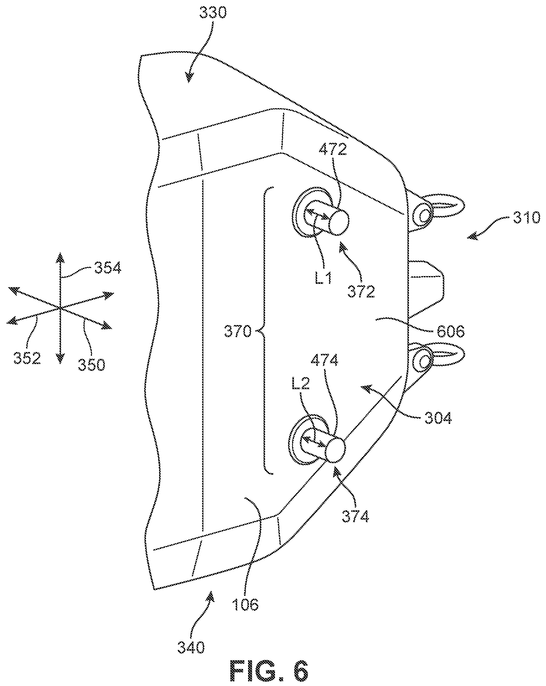 Patent US12139025 Figure 6 – Battery assembly stabilization mechanism