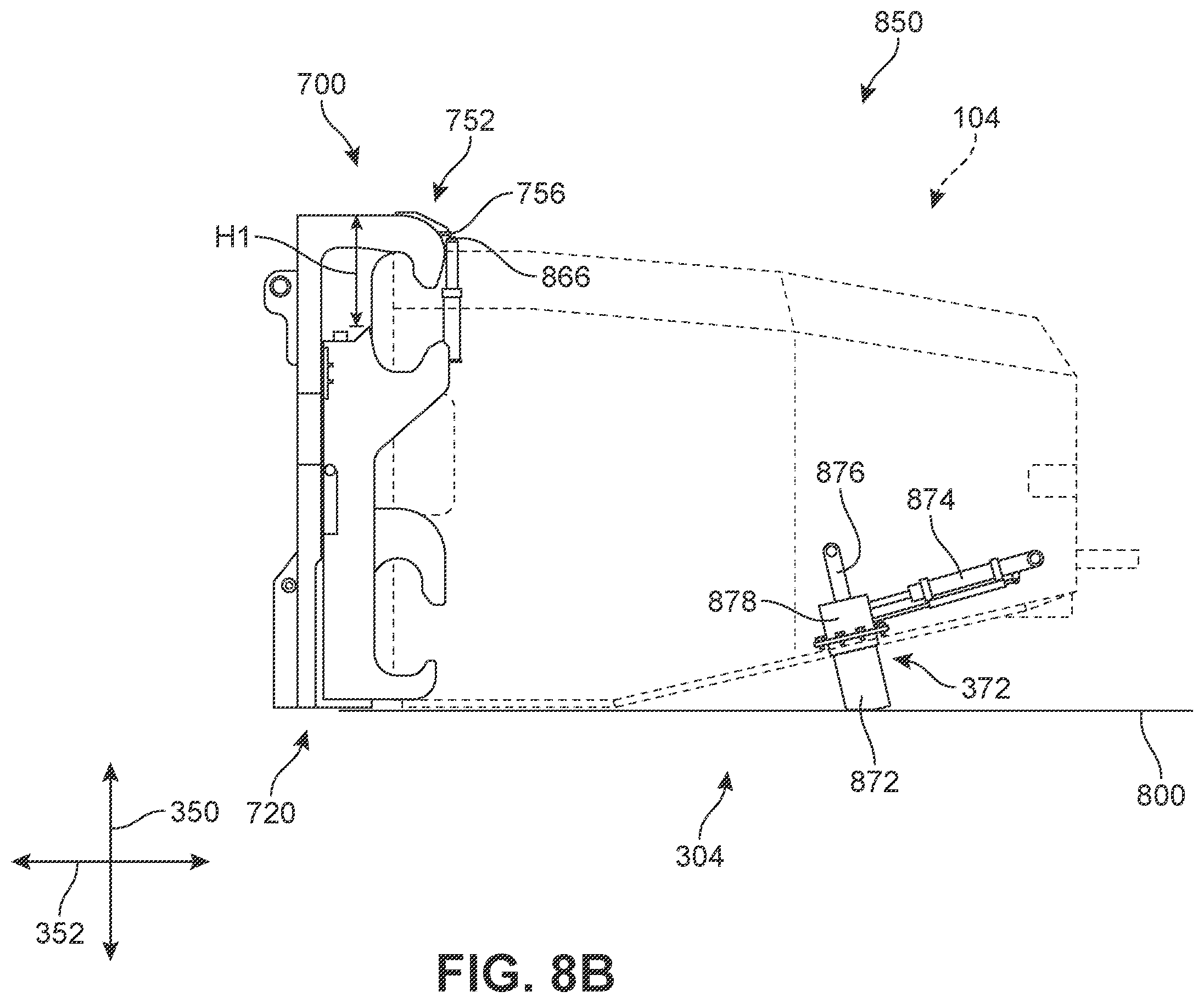 Patent US12139025 Figure 9 – Battery assembly stabilization mechanism