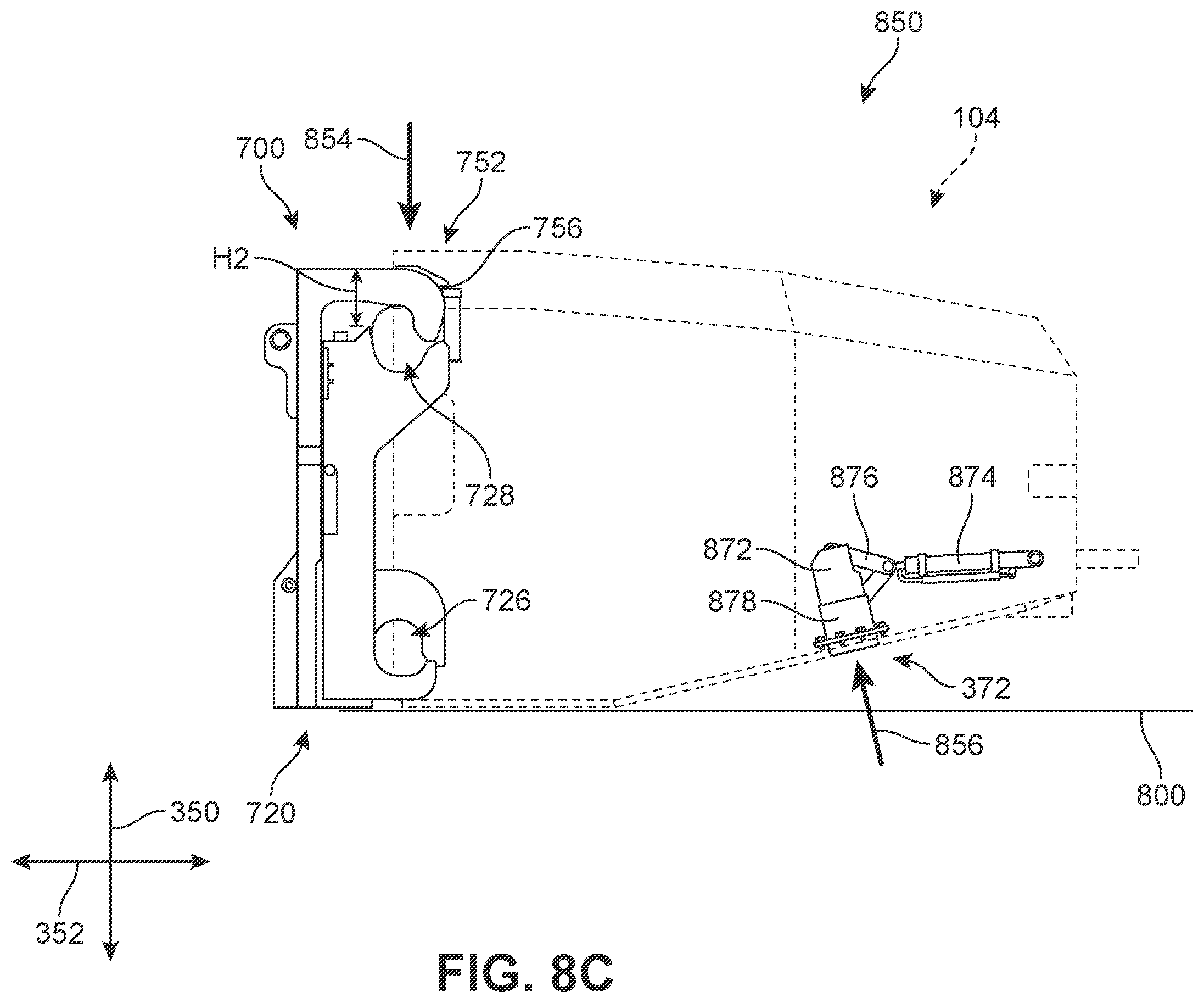 Patent US12139025 Figure 10 – Battery assembly stabilization mechanism