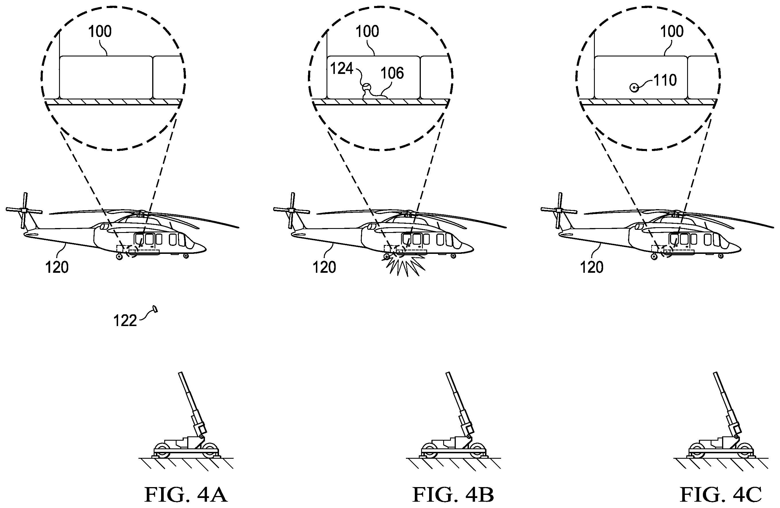 Patent US12139027 Figure 4 – Self-healing containment gels for aircraft fuel cells