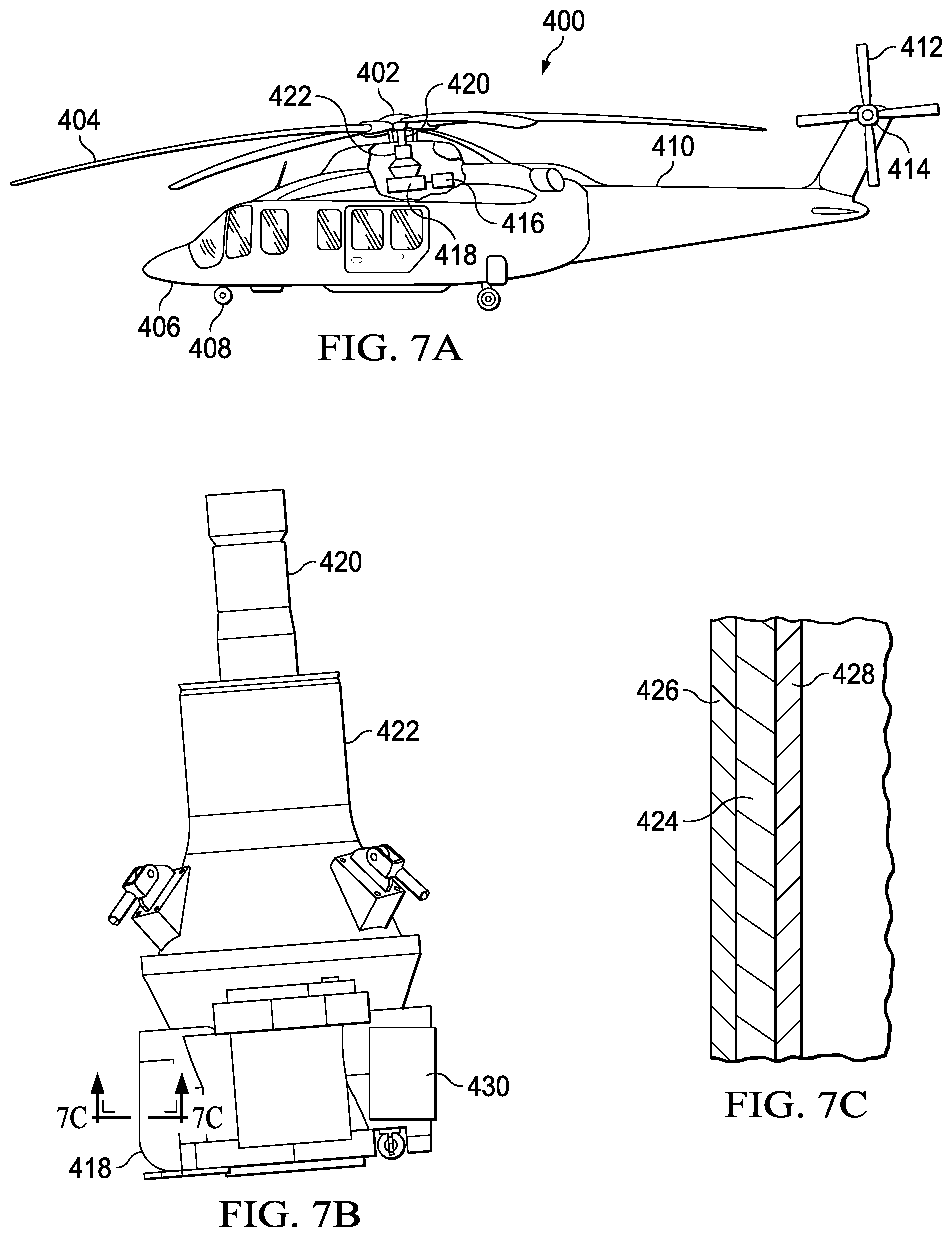 Patent US12139027 Figure 7 – Self-healing containment gels for aircraft fuel cells