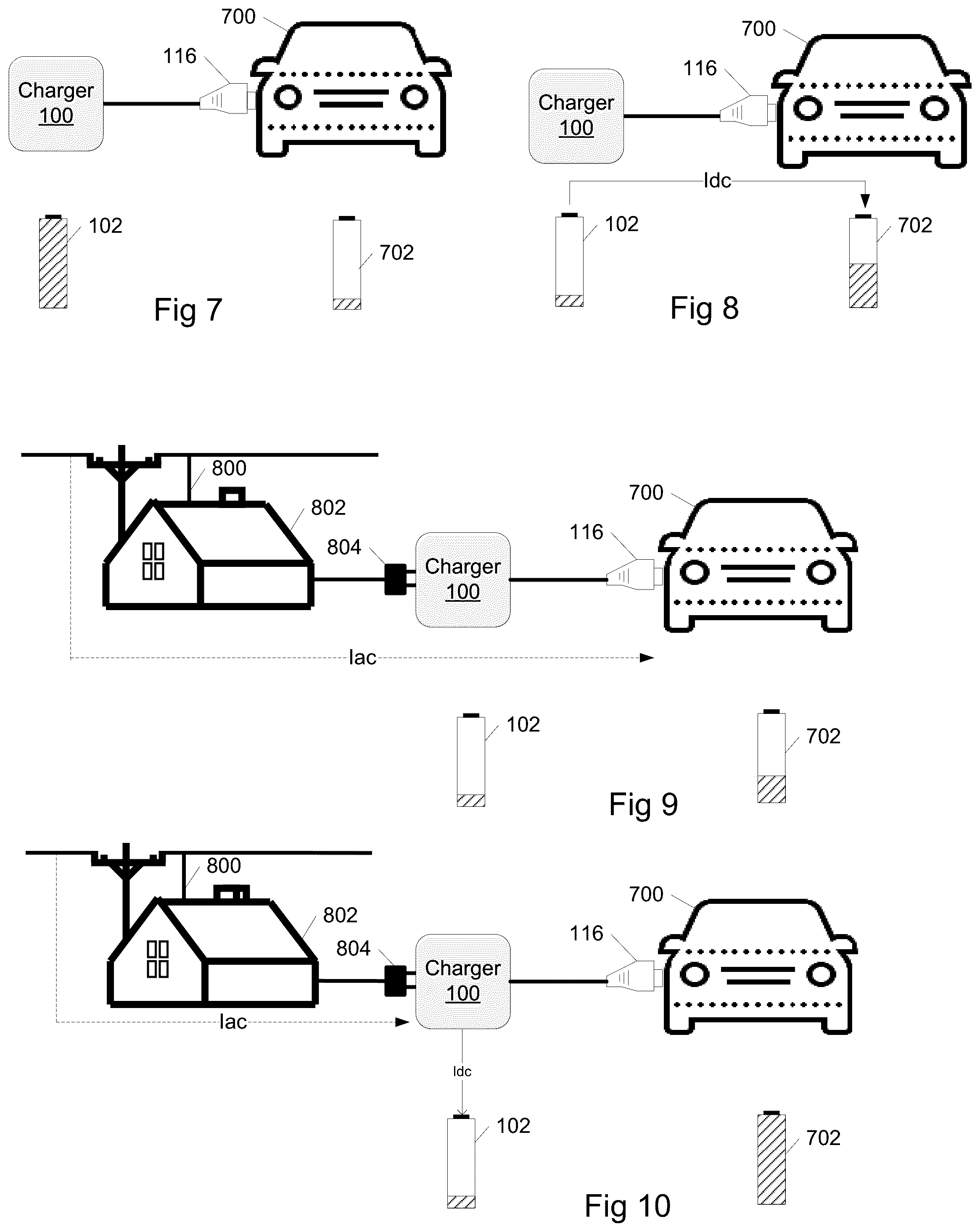 Patent US12139031 Figure 7 – Charging system employing battery storage