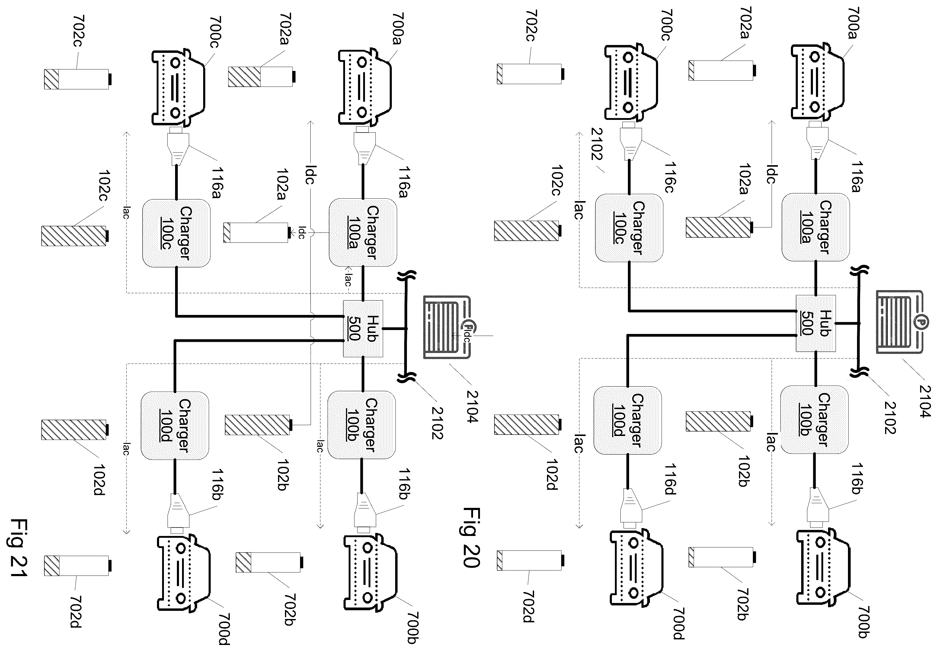 Patent US12139031 Figure 11 – Charging system employing battery storage