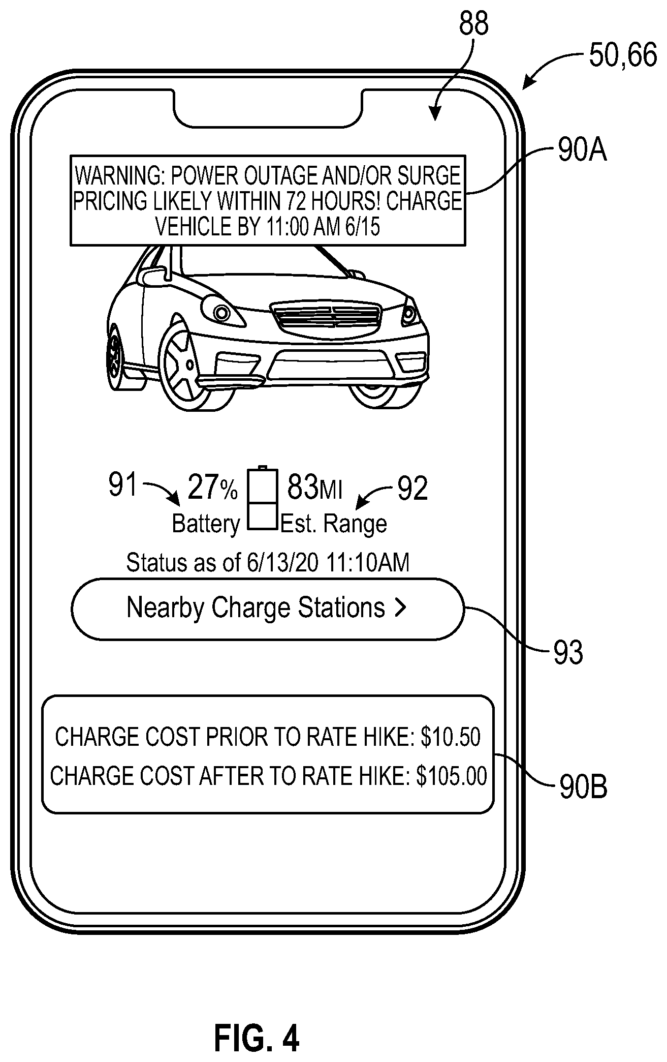 Patent US12139034 Figure 4 – Systems and methods for providing preemptive vehicle reenergizing alerts