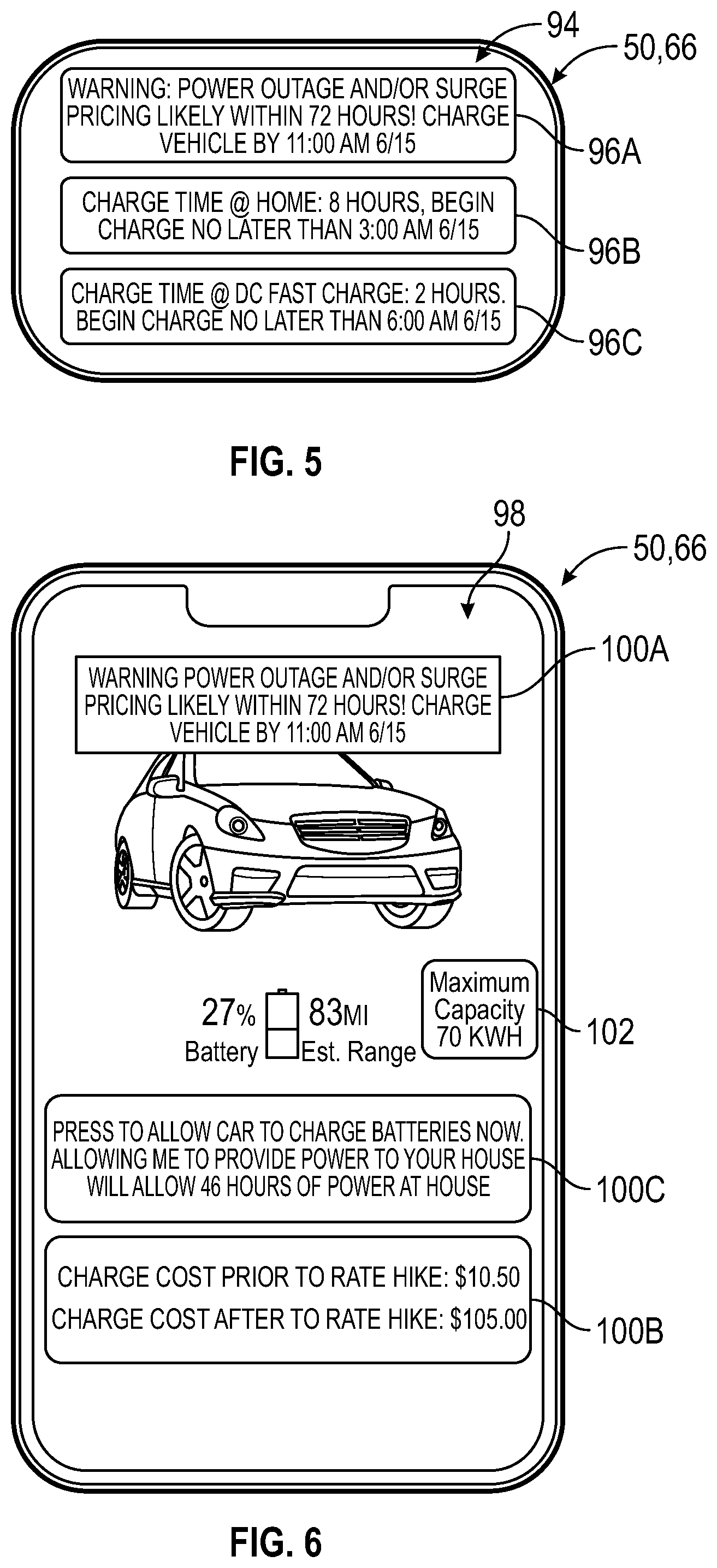Patent US12139034 Figure 5 – Systems and methods for providing preemptive vehicle reenergizing alerts