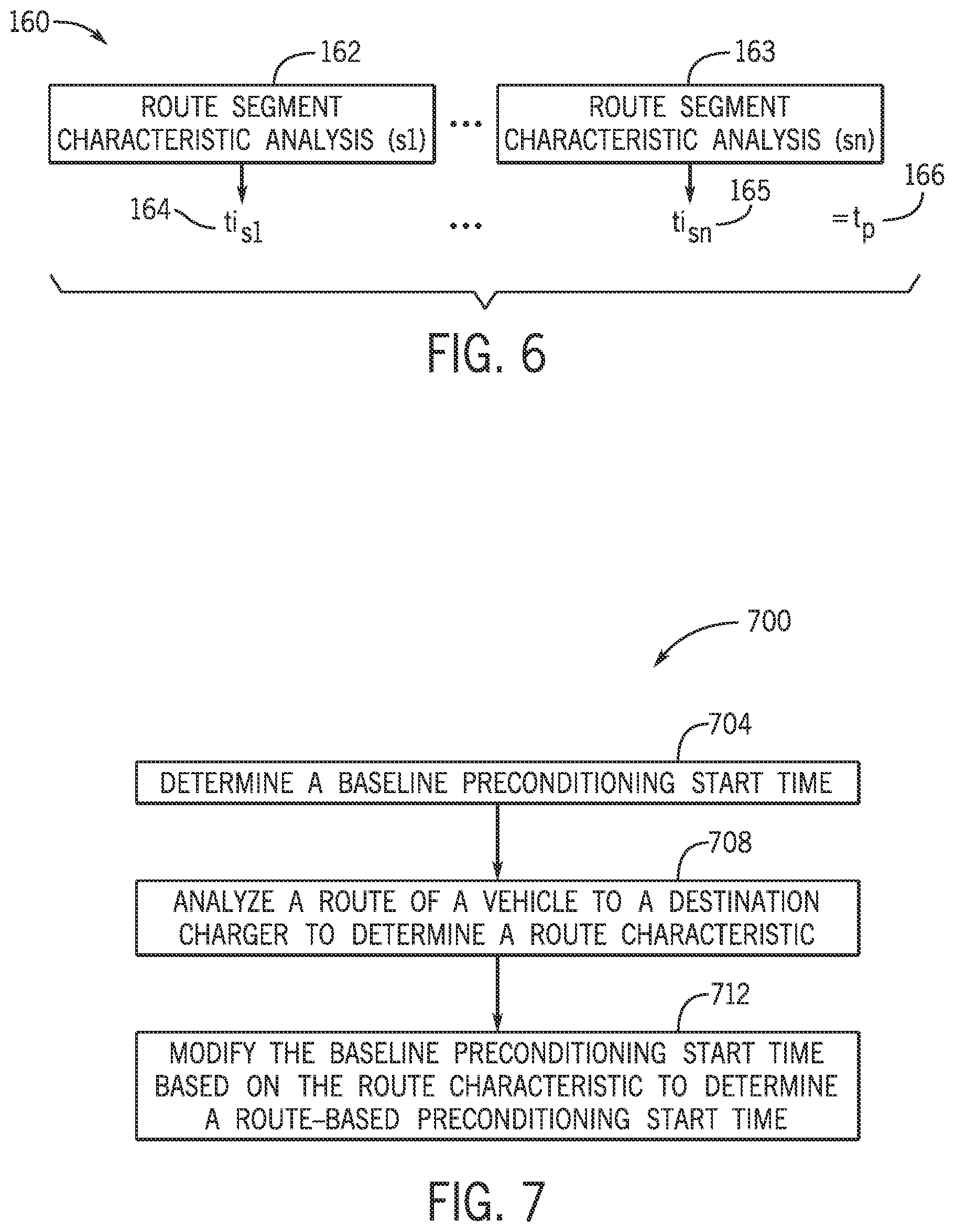 Patent US12139041 Figure 7 – Route based battery preconditioning systems and methods