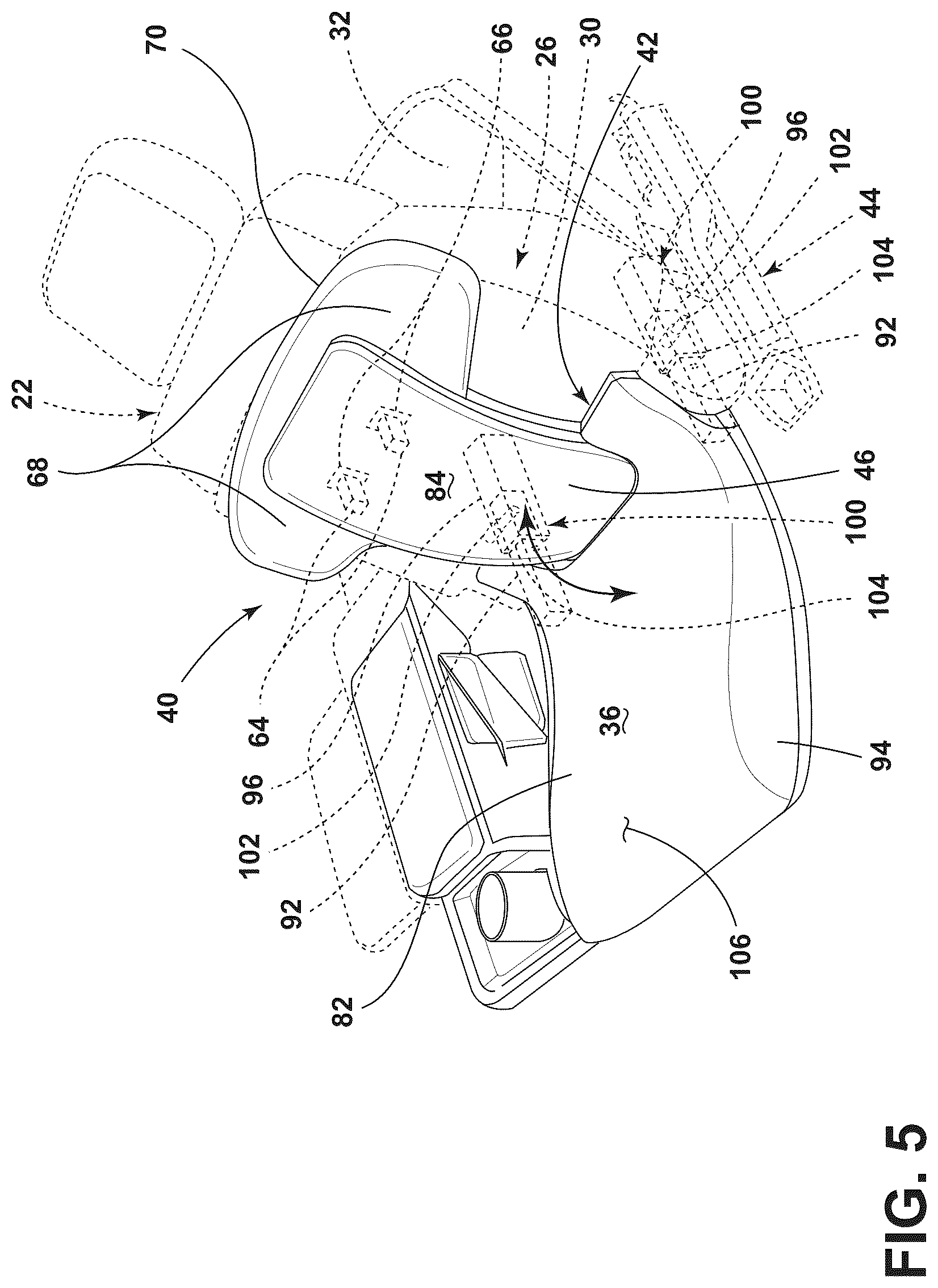 Patent US12139047 Figure 5 – Seating solutions for a stationary vehicle