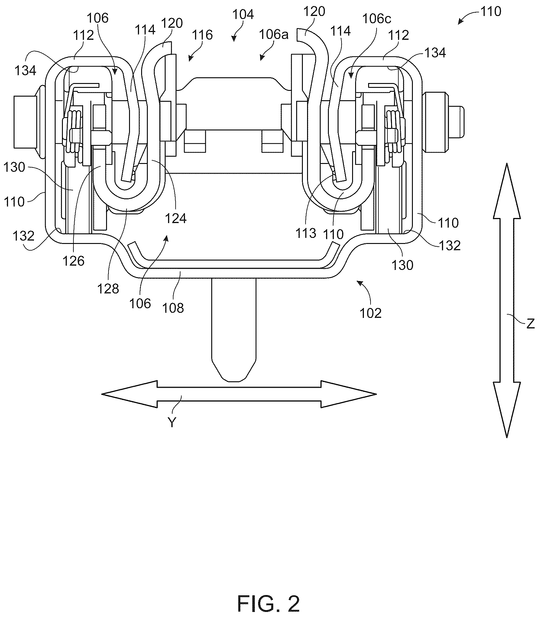Patent US12139048 Figure 2 – Seat rail assembly