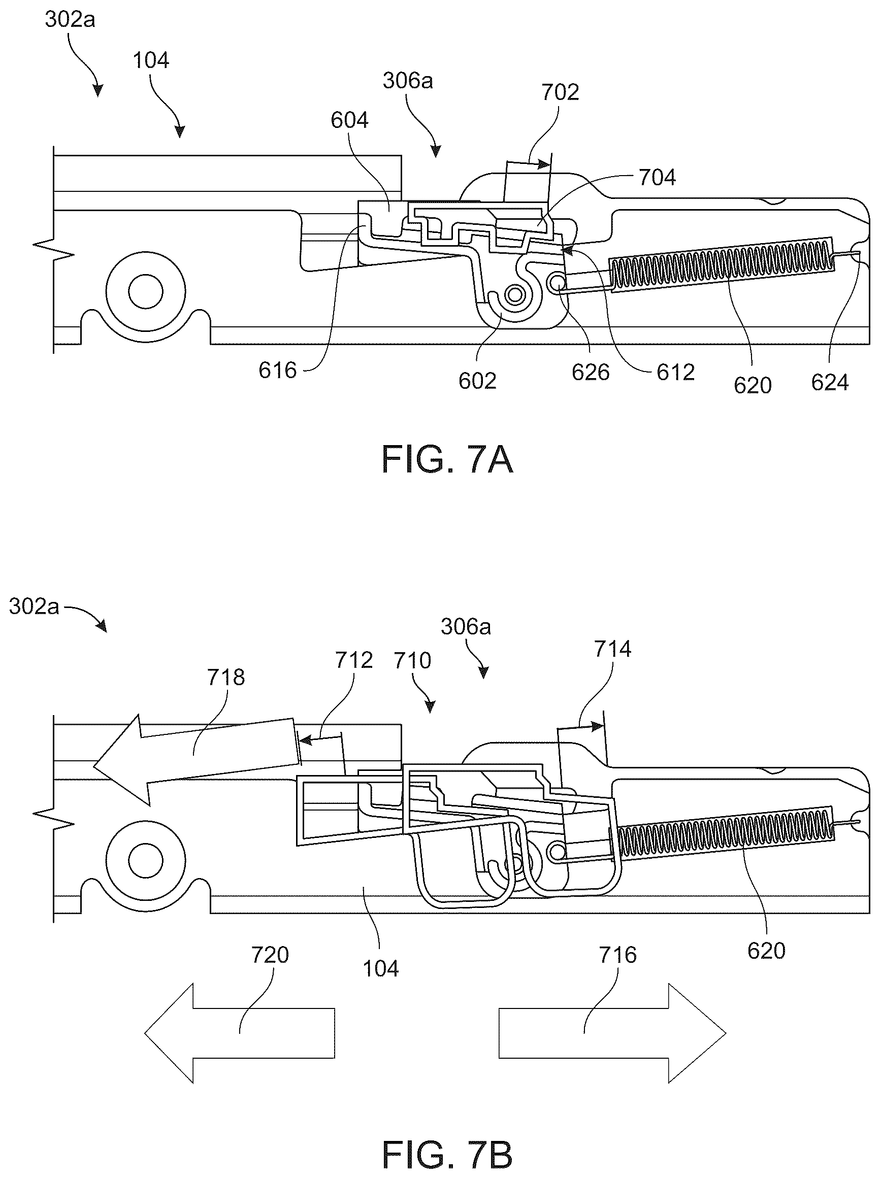 Patent US12139048 Figure 6 – Seat rail assembly