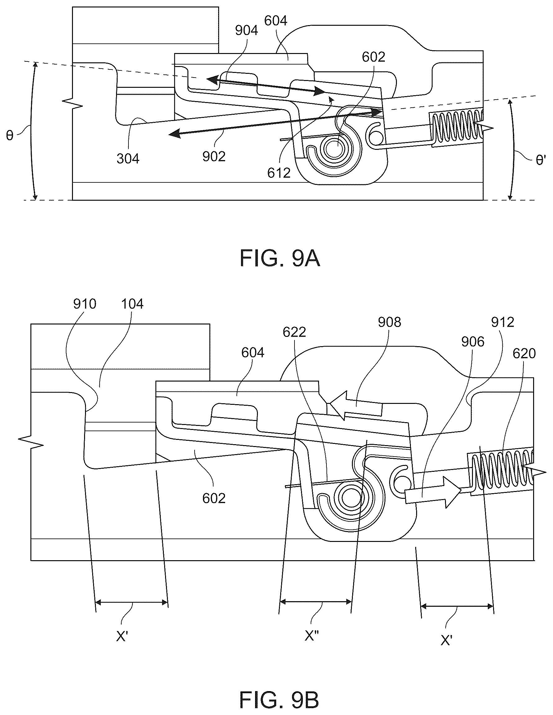 Patent US12139048 Figure 8 – Seat rail assembly