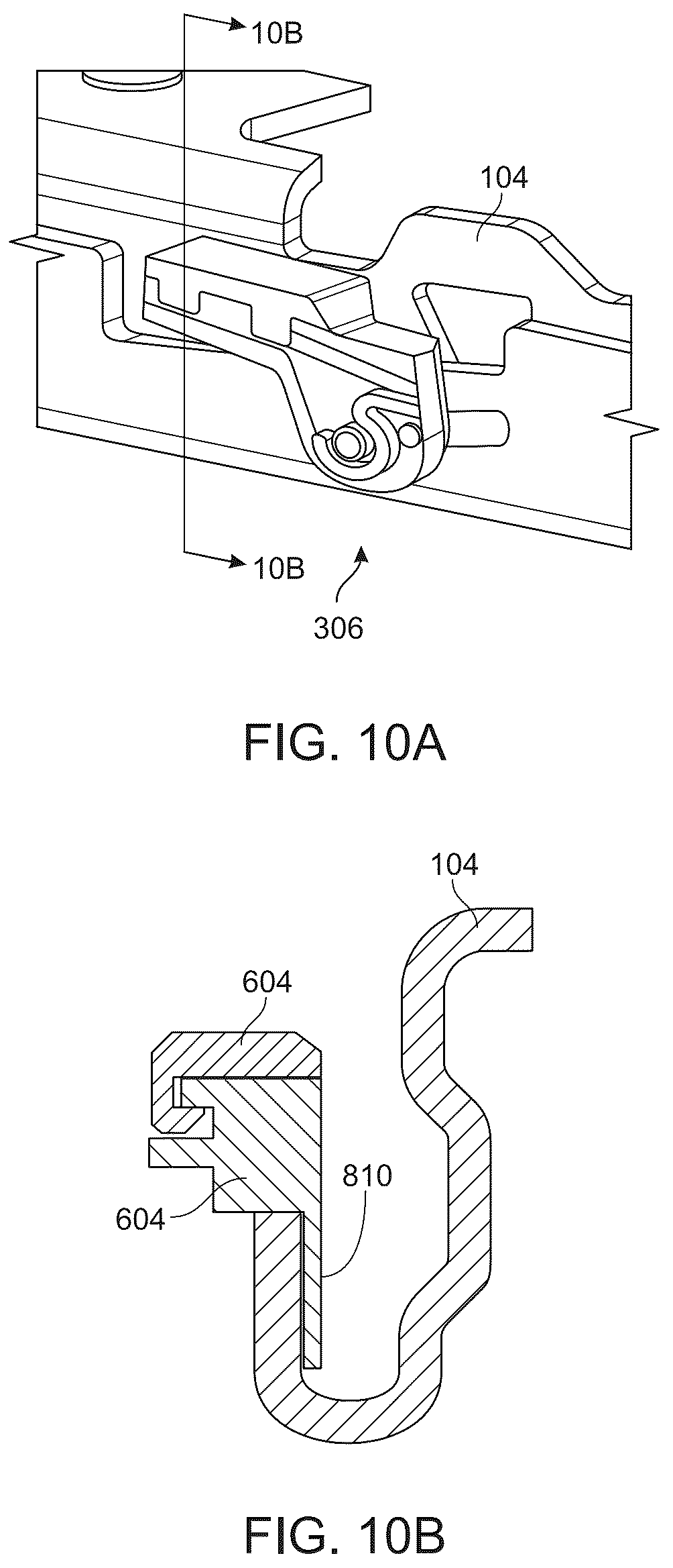 Patent US12139048 Figure 9 – Seat rail assembly