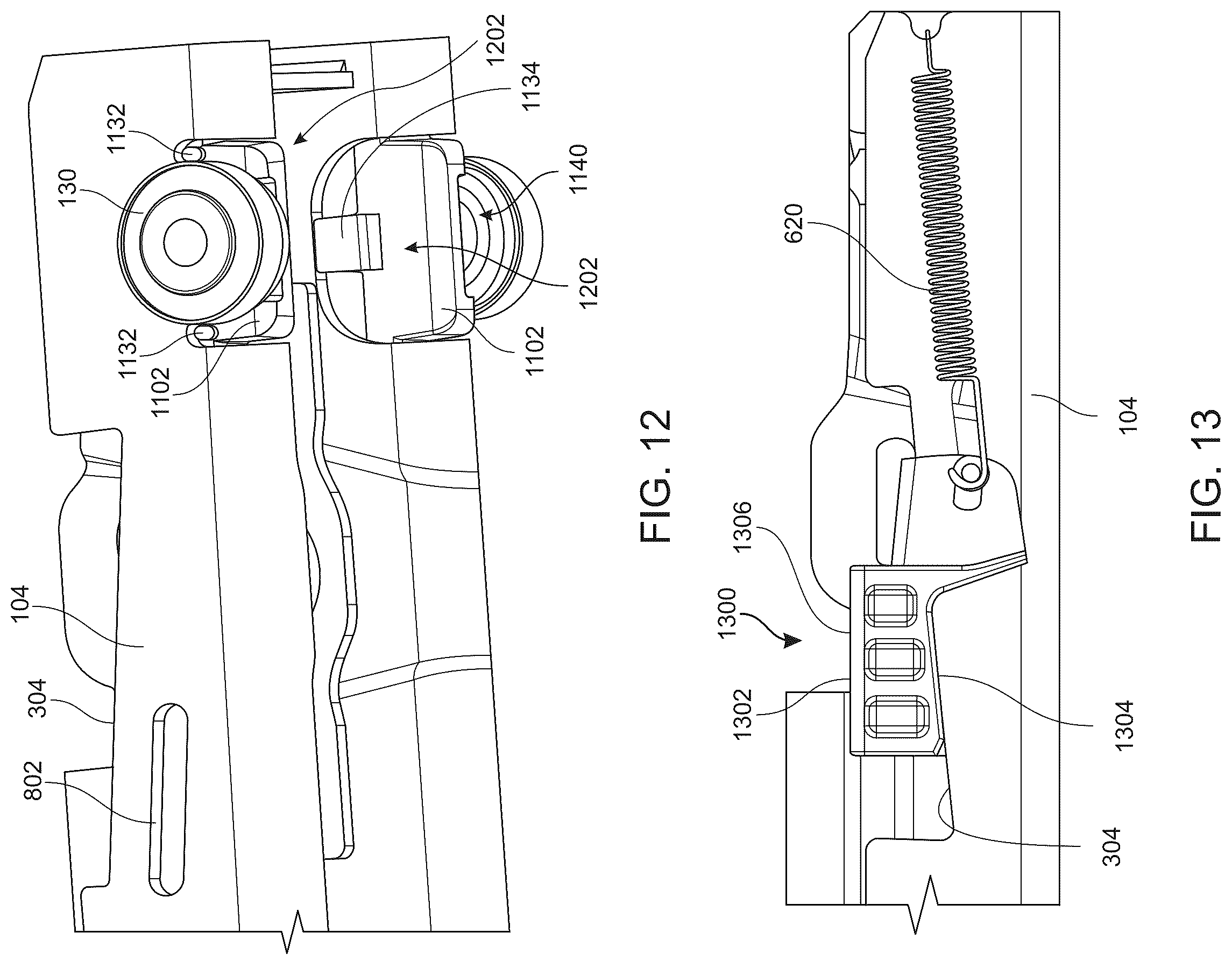 Patent US12139048 Figure 12 – Seat rail assembly