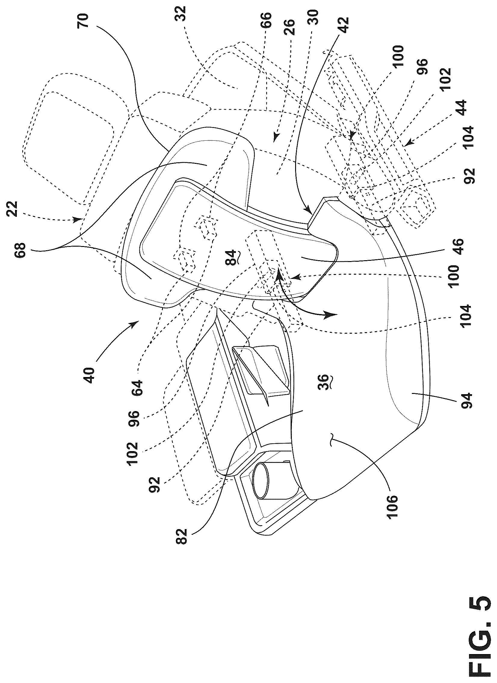 Patent US12139053 Figure 5 – Seating solutions for a stationary vehicle