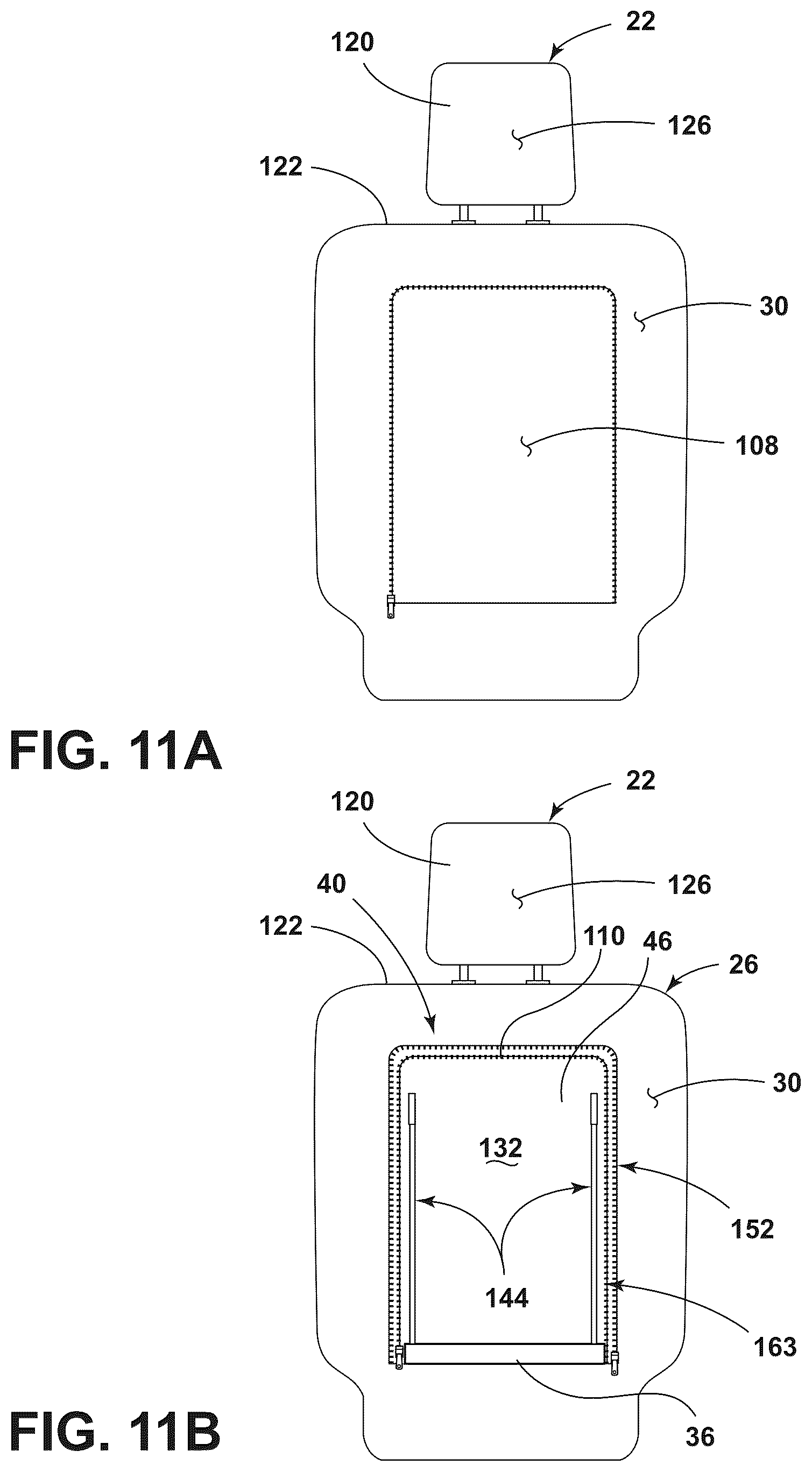 Patent US12139053 Figure 11 – Seating solutions for a stationary vehicle