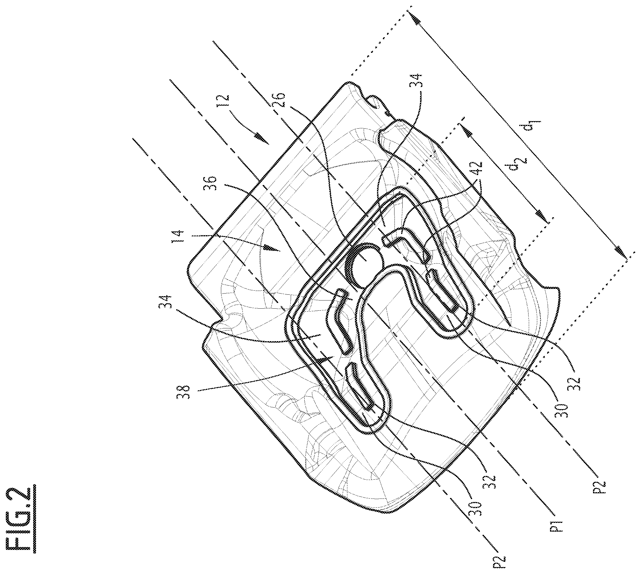 Patent US12139056 Figure 2 – Vehicle seat assembly and associated assembly method