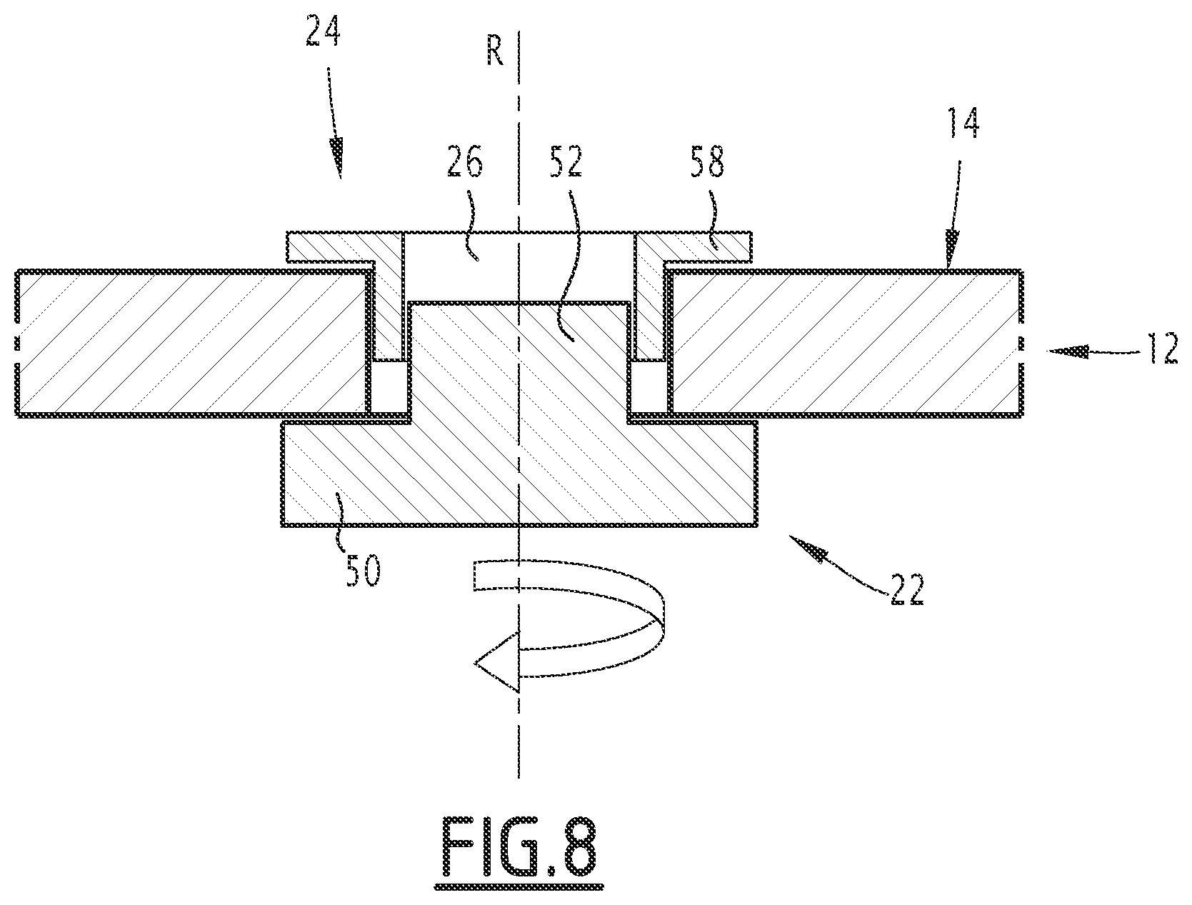 Patent US12139056 Figure 8 – Vehicle seat assembly and associated assembly method