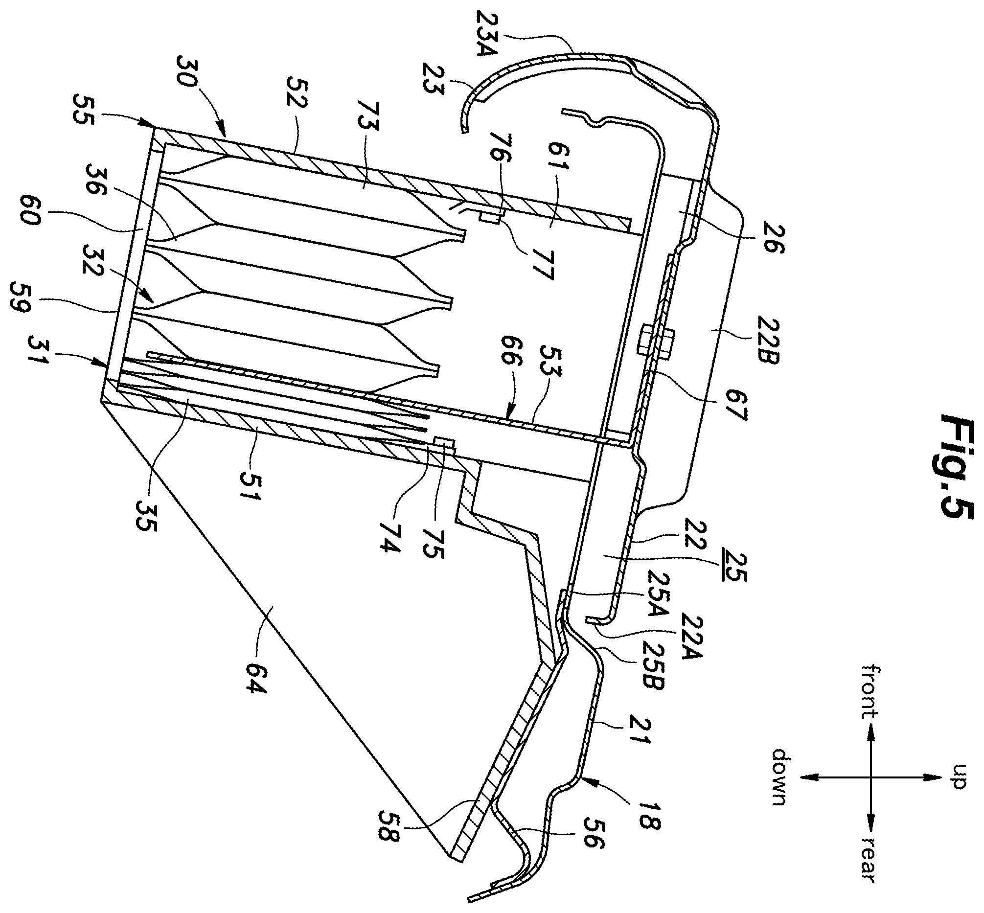 Patent US12139058 Figure 5 – Vehicle seat