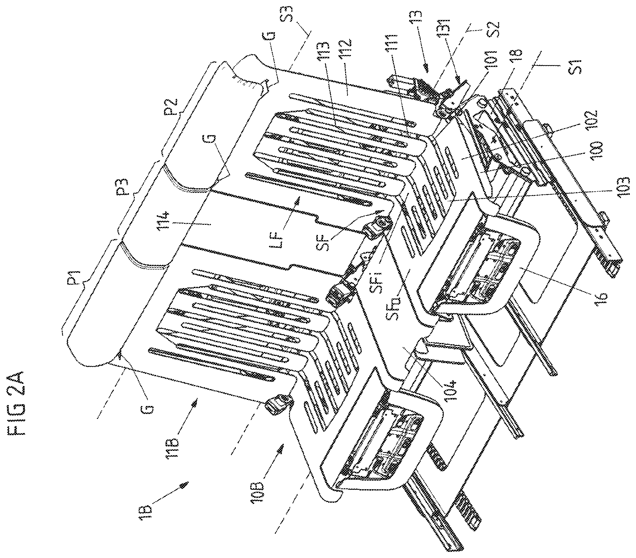 Patent US12139059 Figure 2 – Morphing bench seat