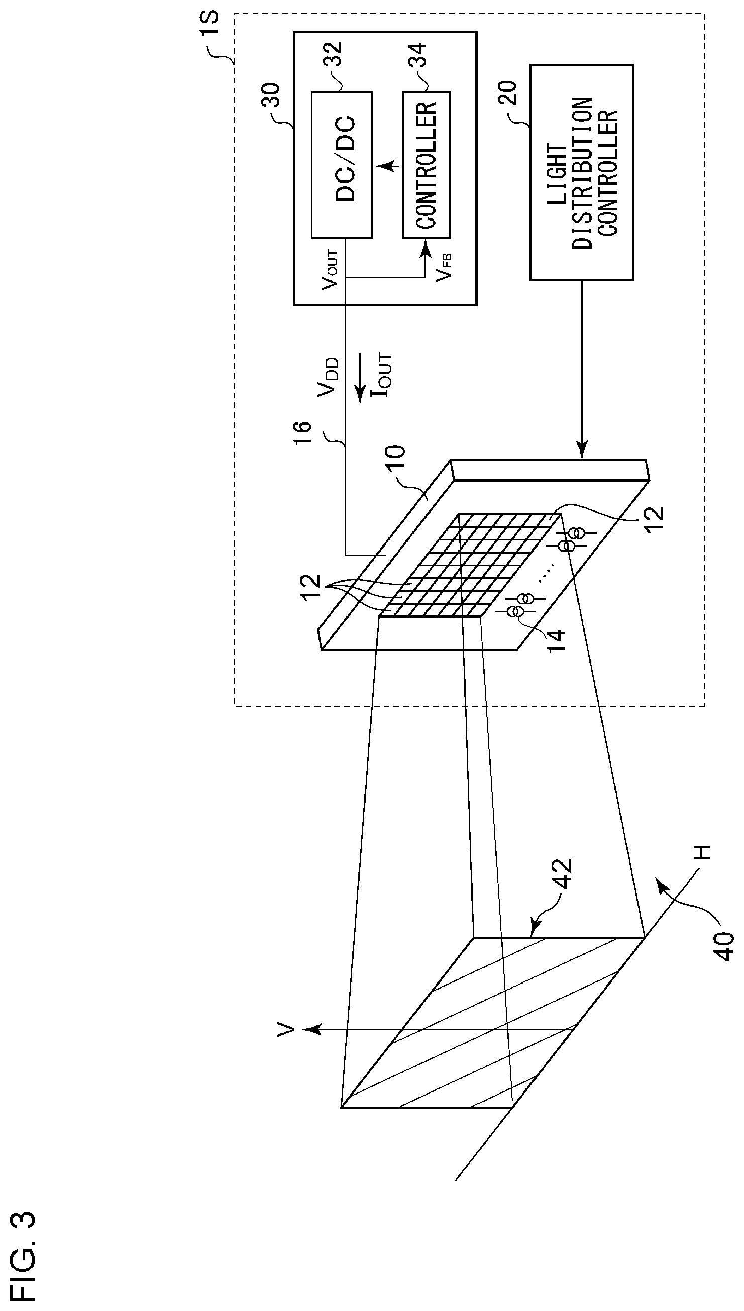 Patent US12139062 Figure 3 – Automotive lamp system