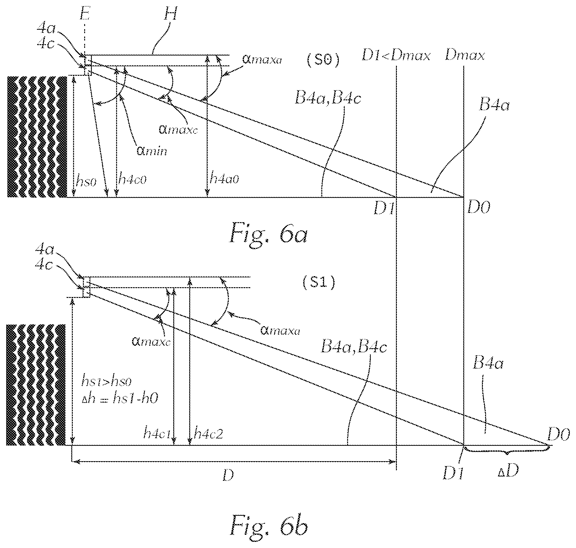 Patent US12139065 Figure 4 – Motor vehicle lighting system for emitting position-limited ground projections