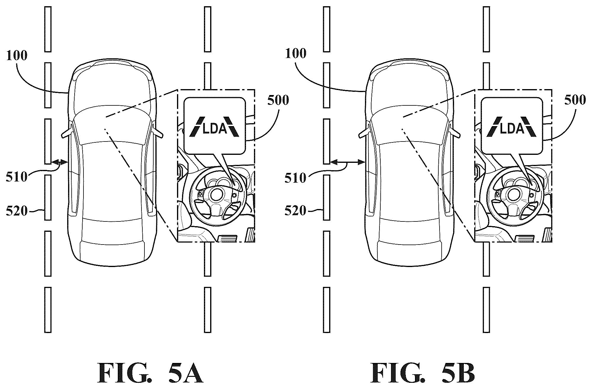 Patent US12139072 Figure 5 – Vehicular warning system and method based on gaze abnormality