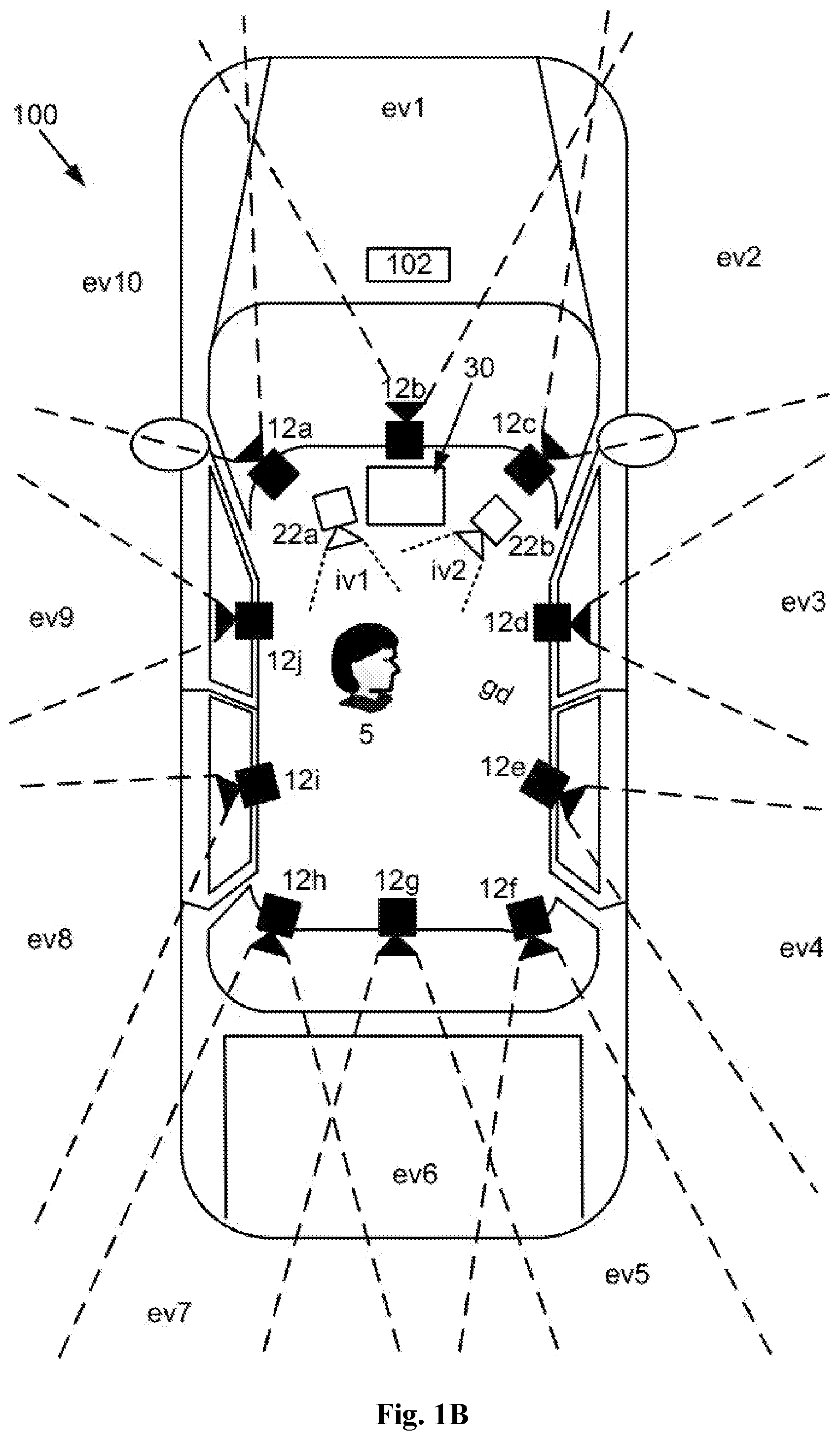 Patent US12139074 Figure 2 – System and method for providing a desired view for a vehicle occupant