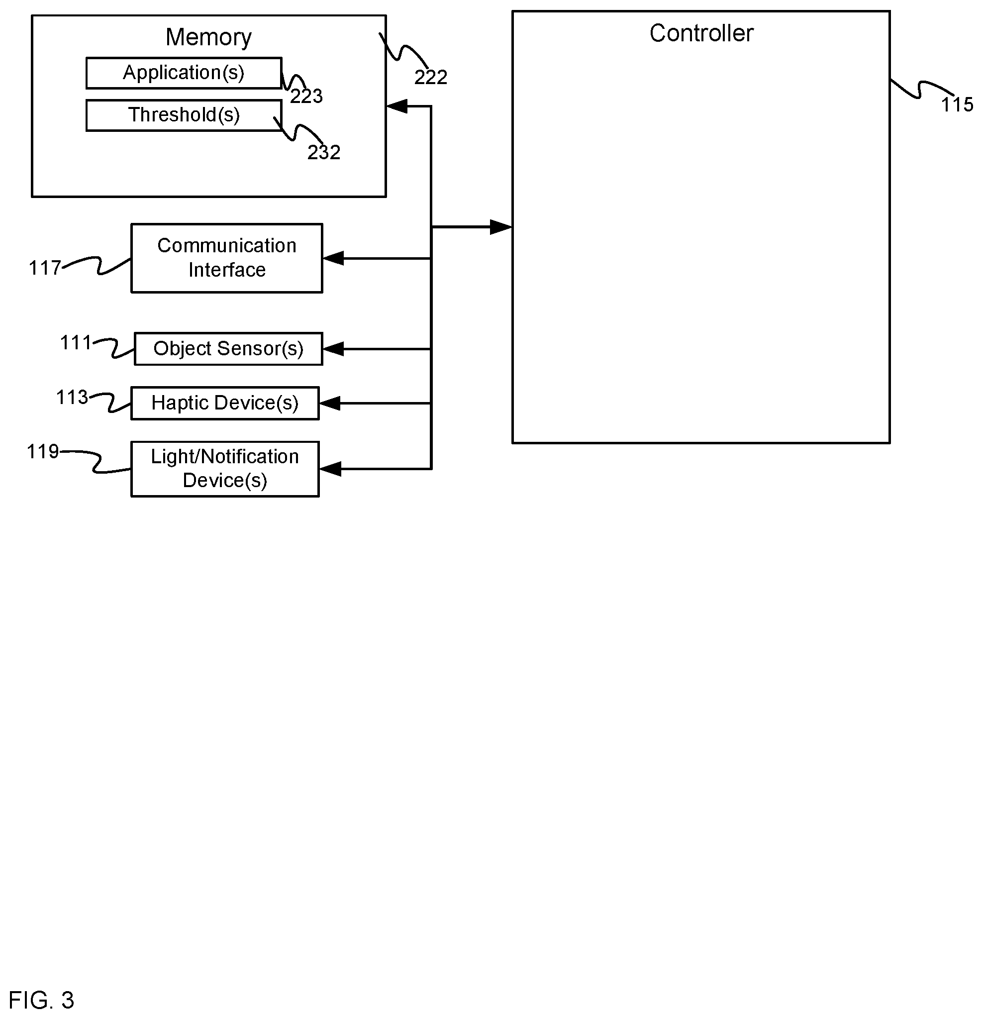 Patent US12139075 Figure 3 – Vehicle with a protective warning system