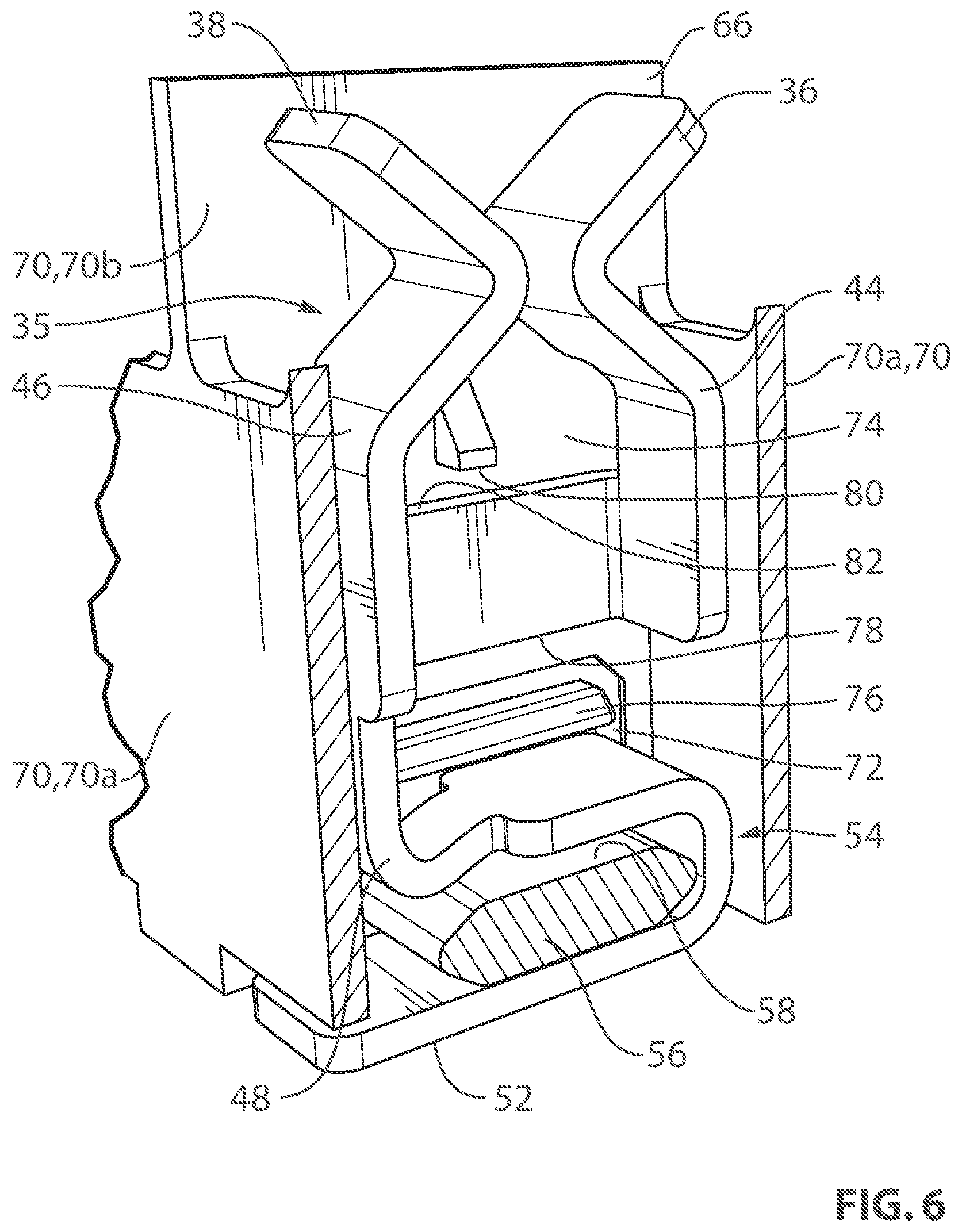 Patent US12139076 Figure 6 – Vehicular camera with electrical connector