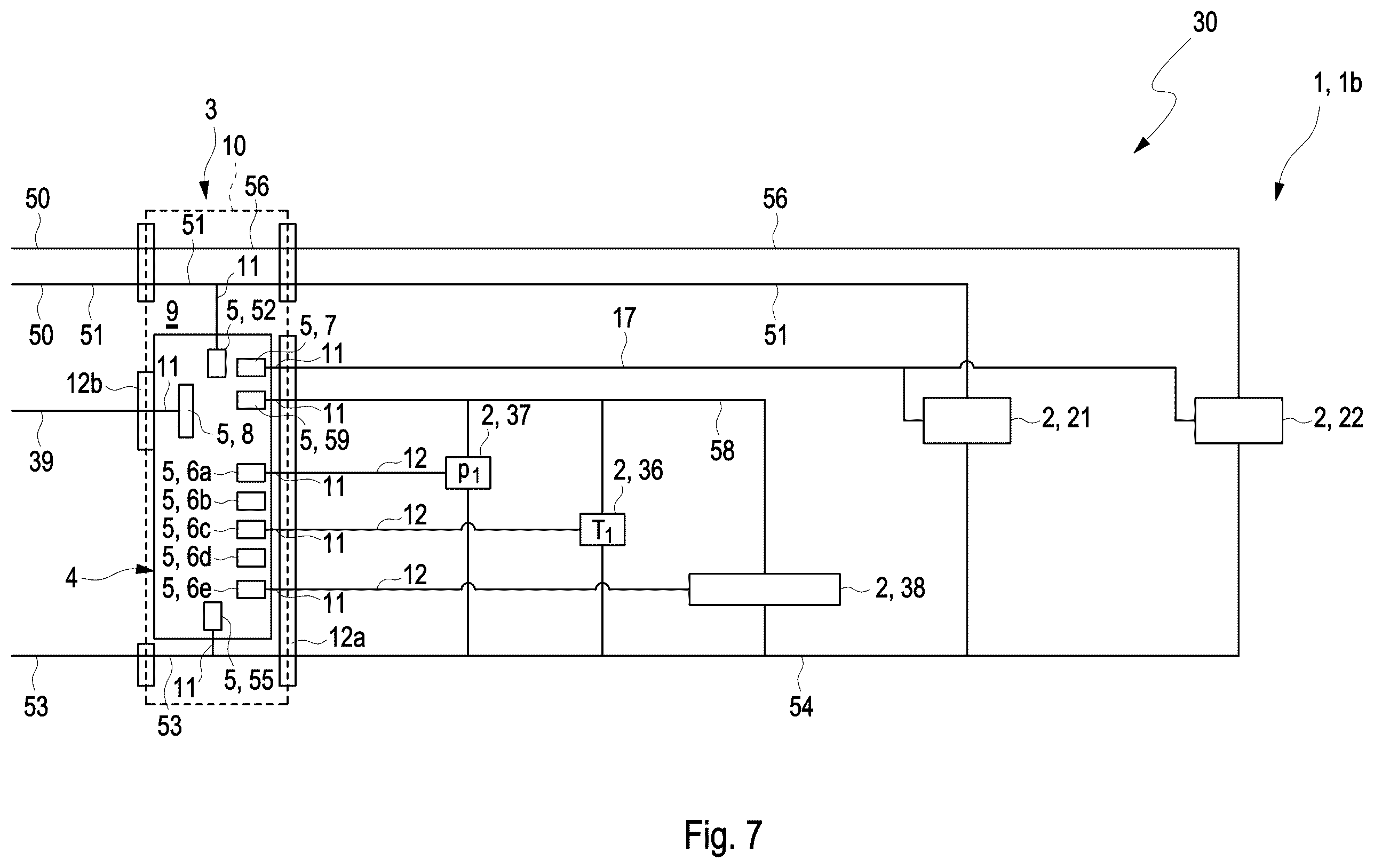 Patent US12139082 Figure 5 – Fluid management module and modular system