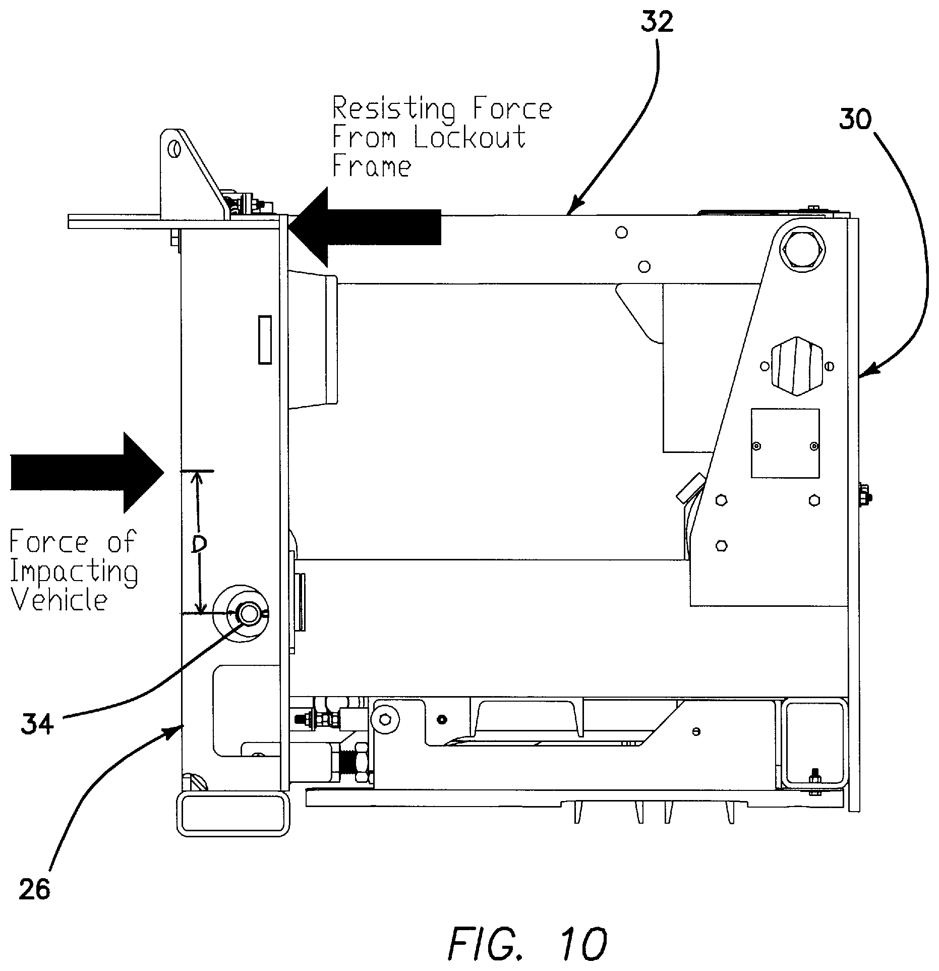 Patent US12139084 Figure 5 – Vehicle-mounted crash attenuator