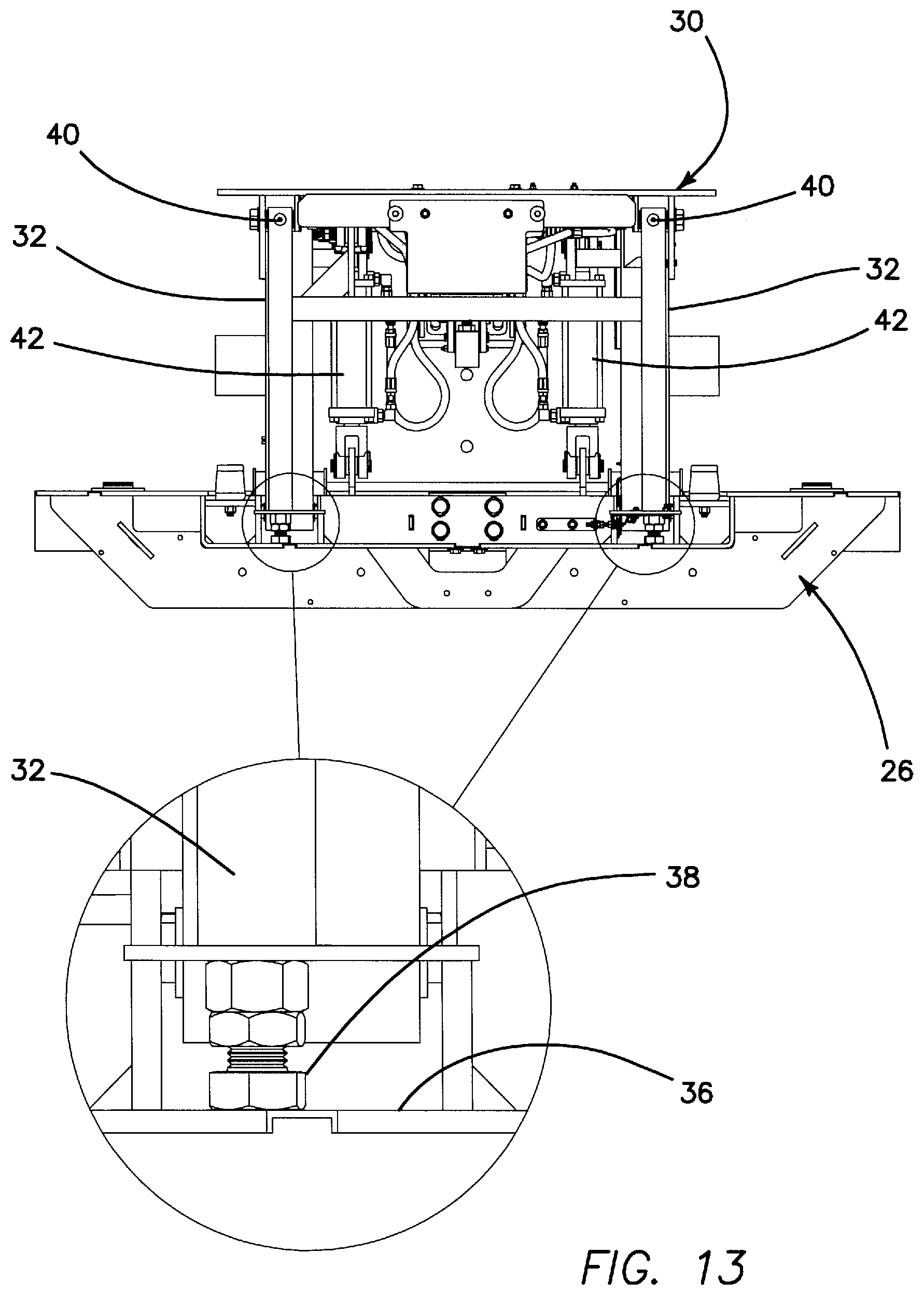 Patent US12139084 Figure 8 – Vehicle-mounted crash attenuator