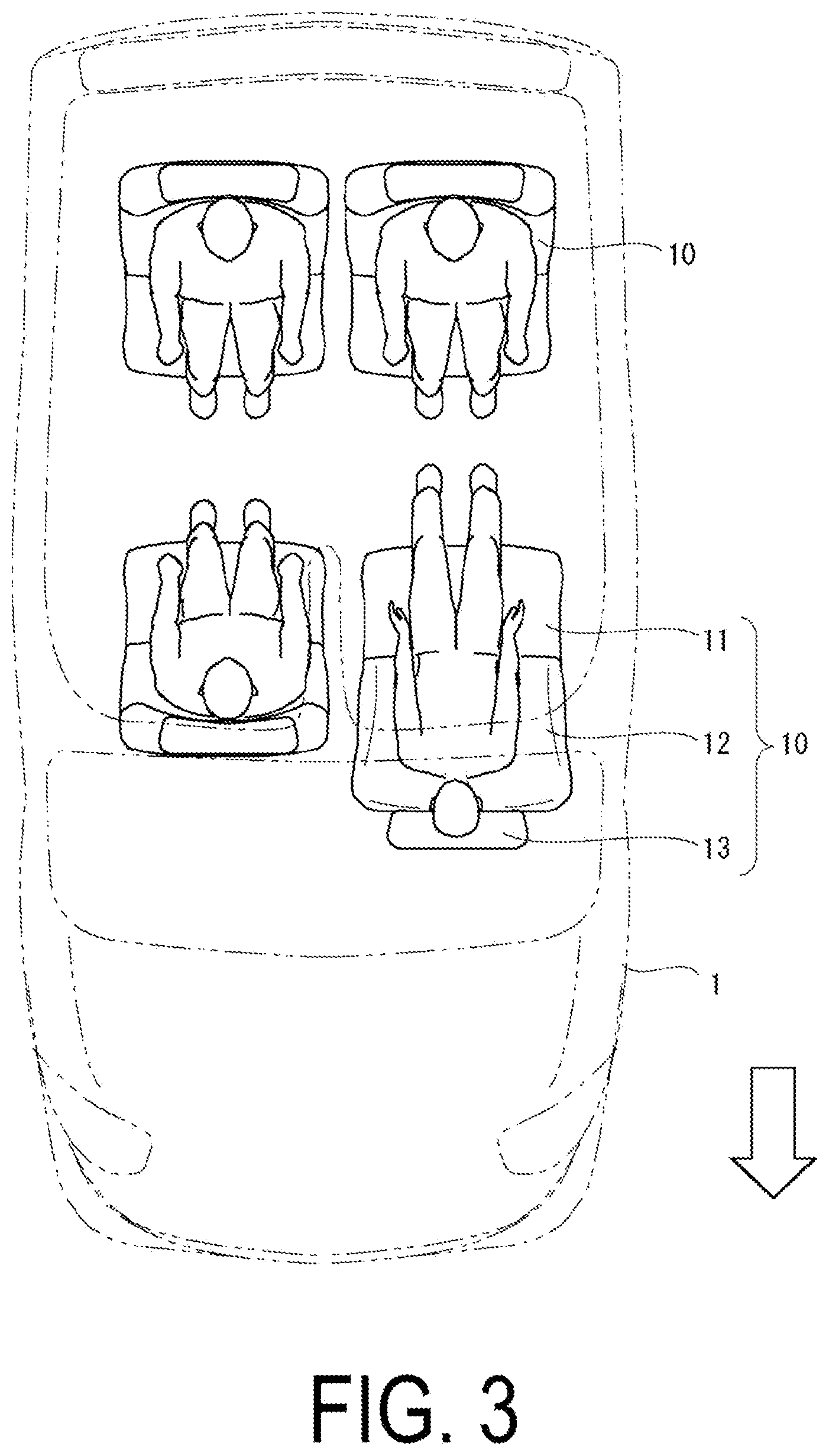 Patent US12139089 Figure 2 – Occupant protecting system
