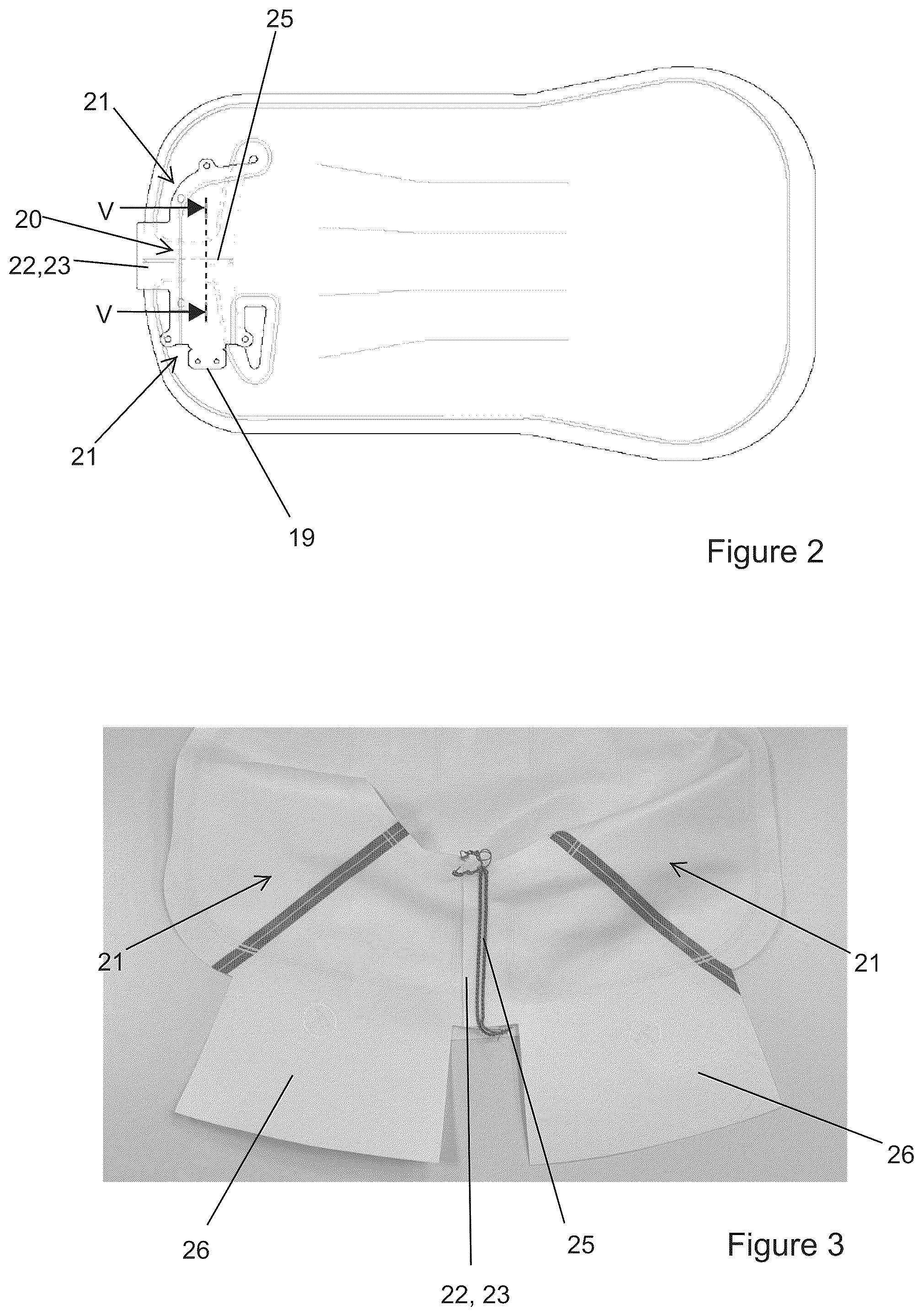 Patent US12139093 Figure 2 – Inflatable airbag