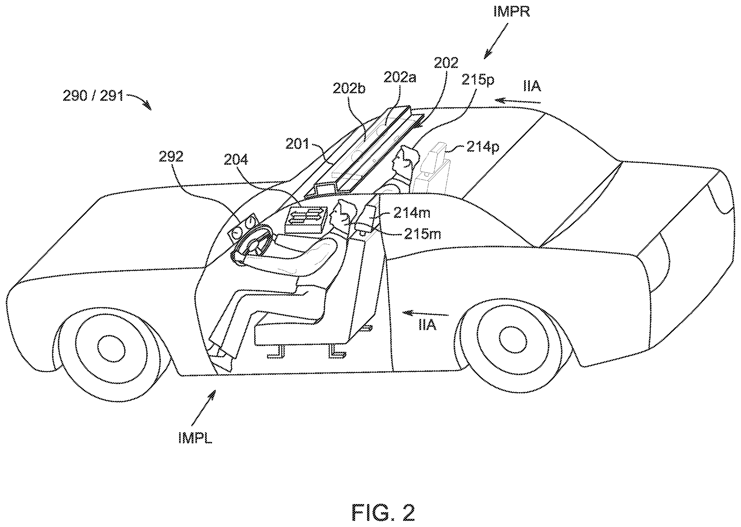 Patent US12139094 Figure 5 – Front center airbags
