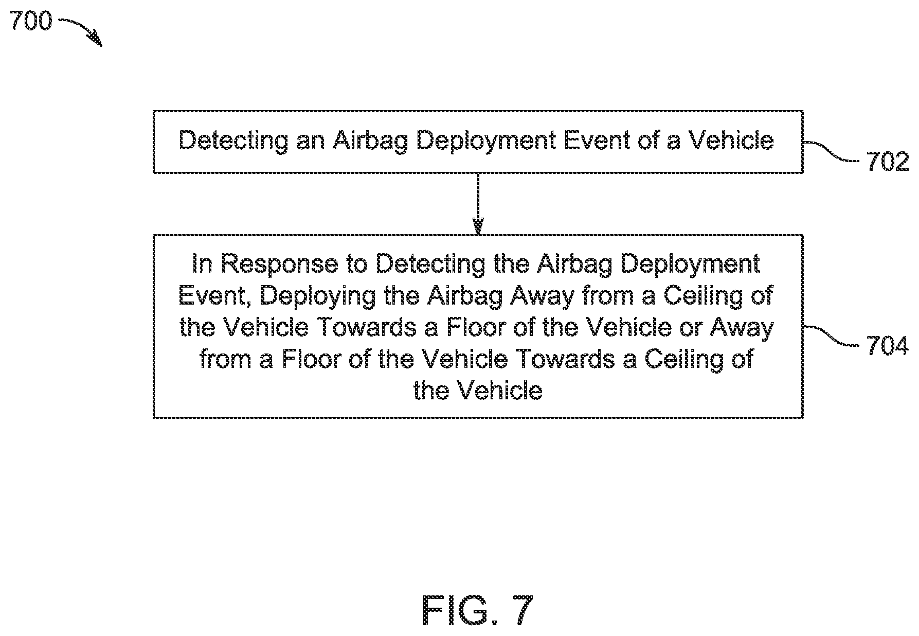 Patent US12139094 Figure 16 – Front center airbags