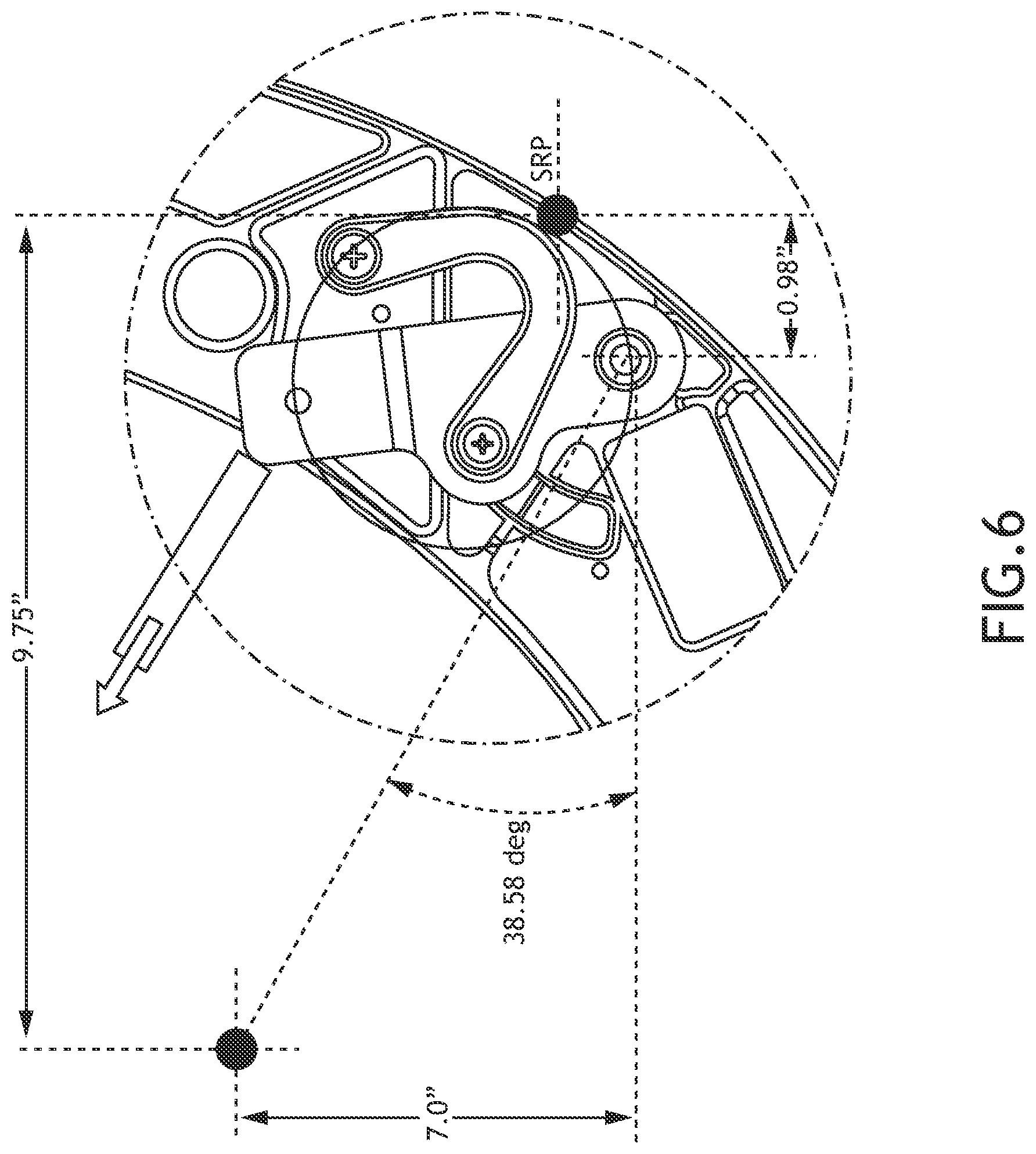 Patent US12139096 Figure 6 – Rotary lap belt shackle assembly