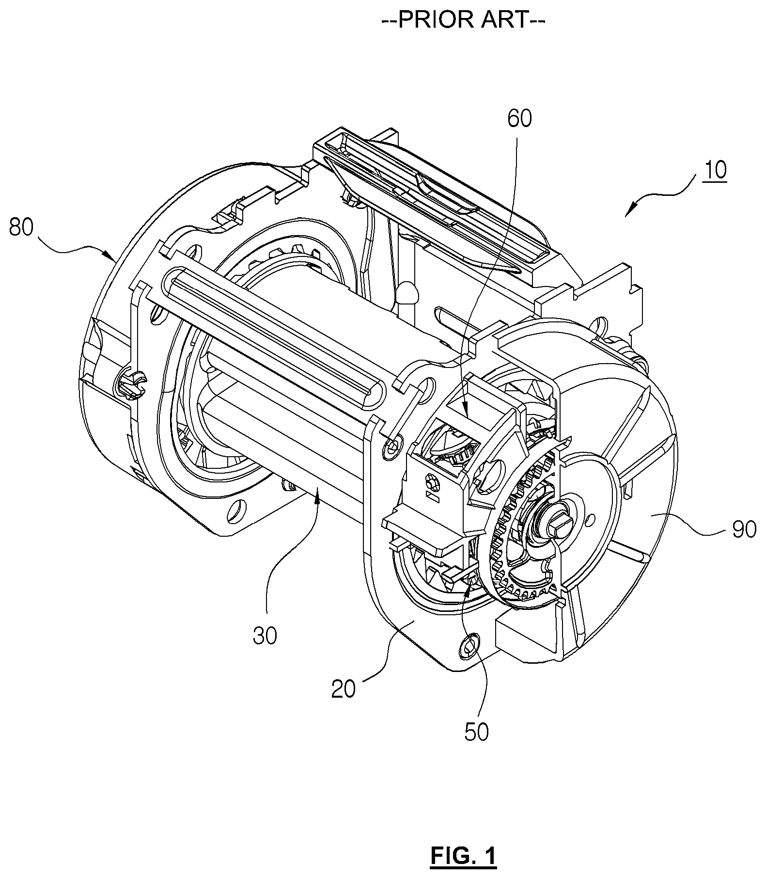 Patent US12139097 Figure 1 – Seat belt retractor having vehicle sensor
