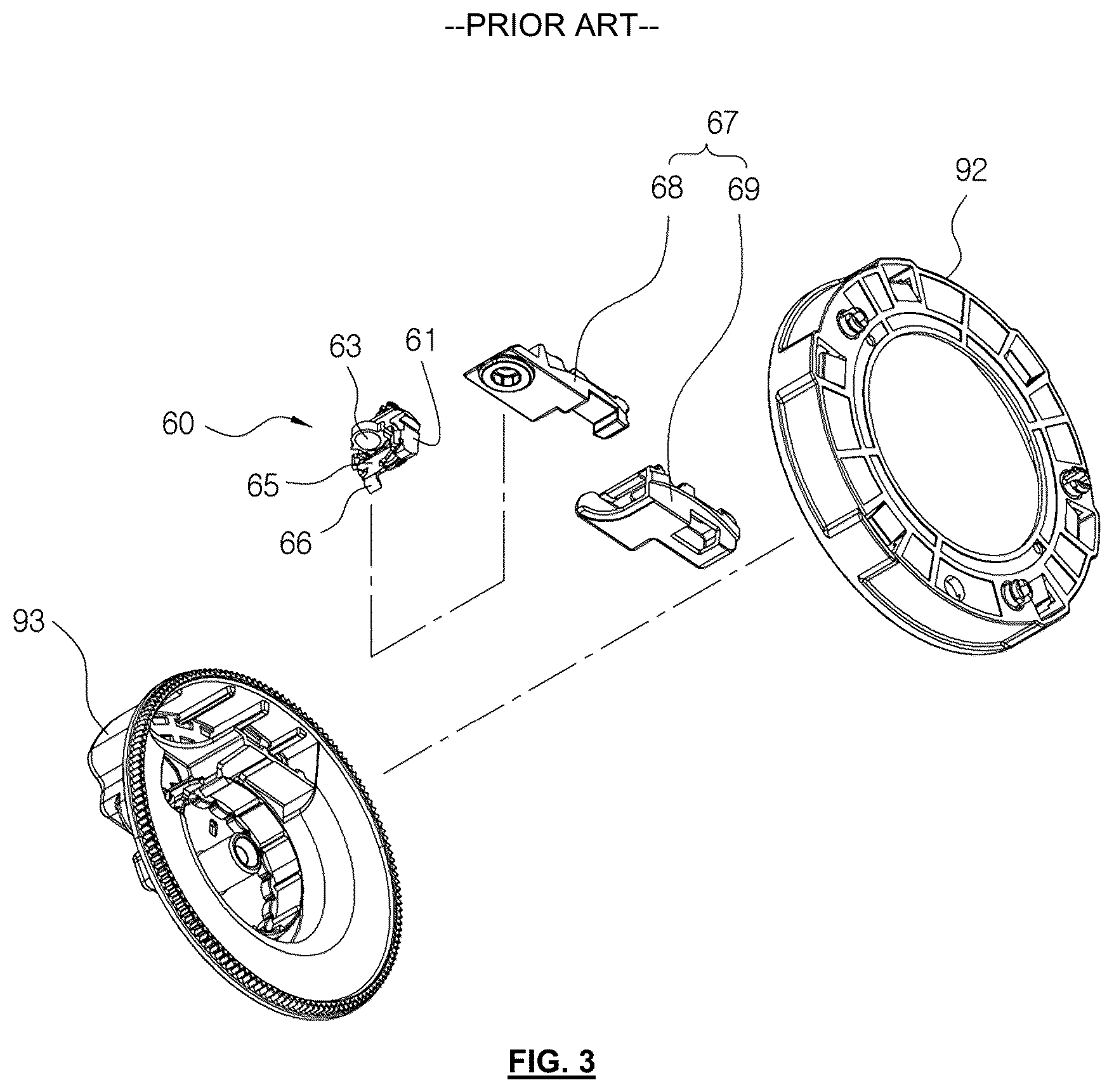 Patent US12139097 Figure 3 – Seat belt retractor having vehicle sensor