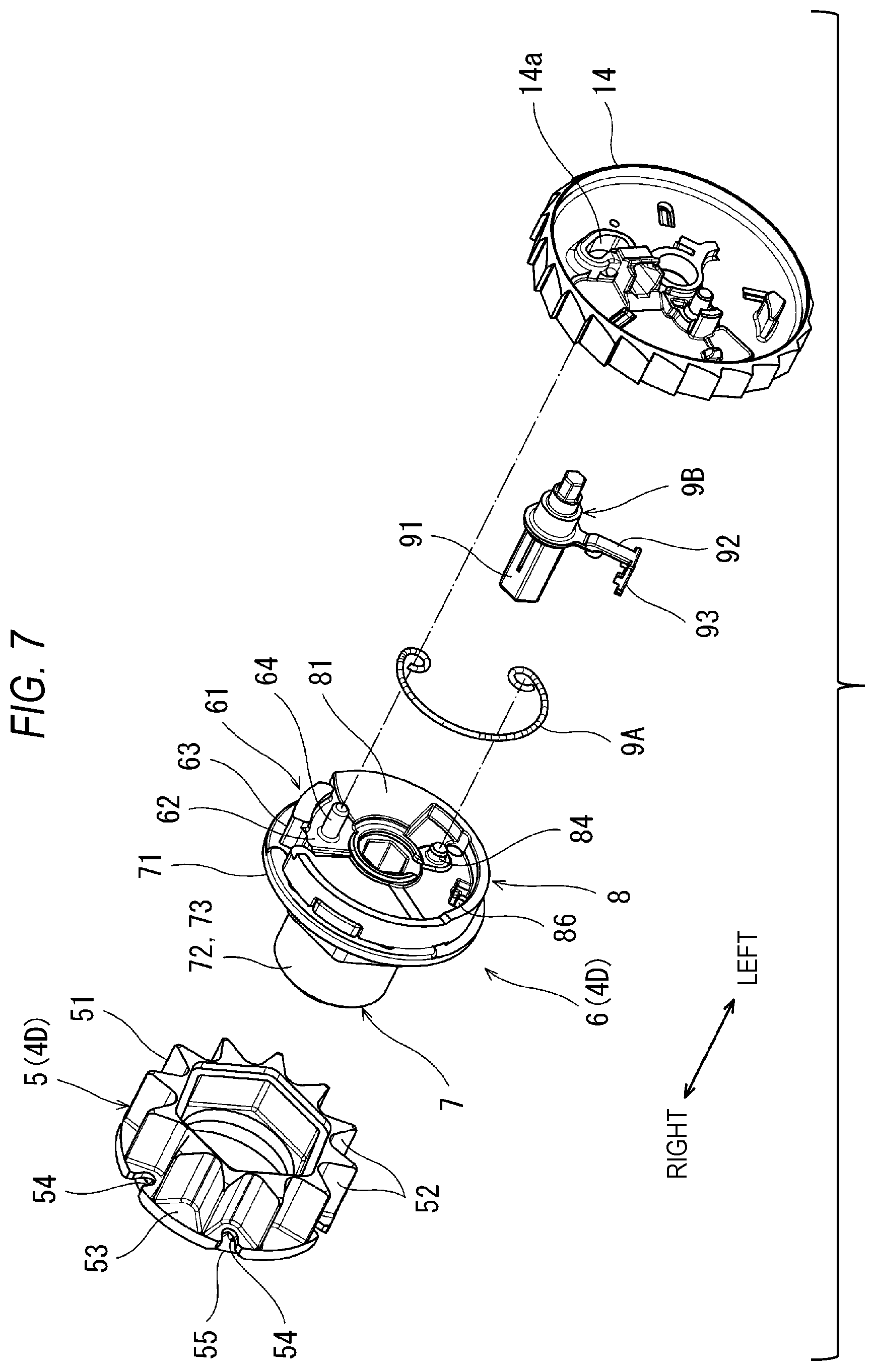 Patent US12139099 Figure 7 – Seat belt retractor