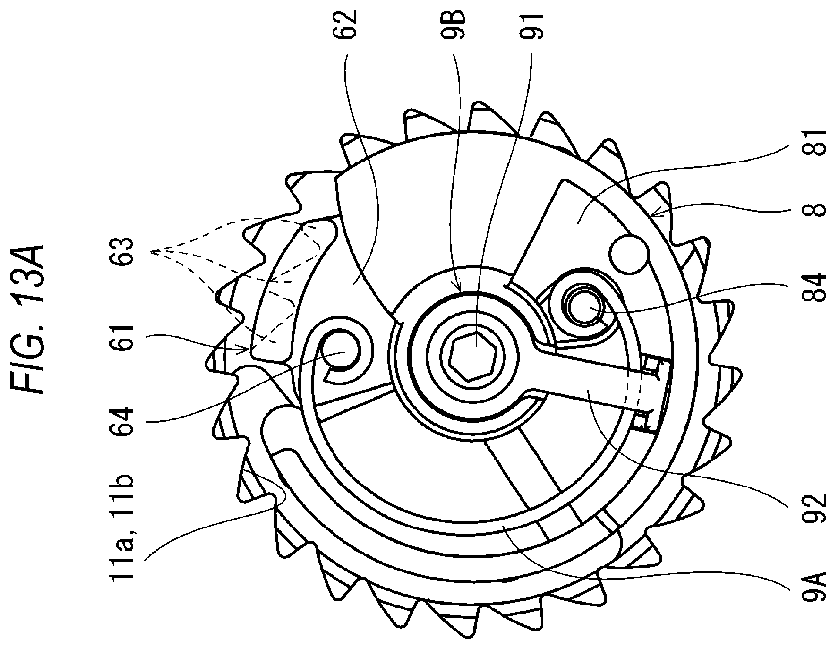 Patent US12139099 Figure 13 – Seat belt retractor