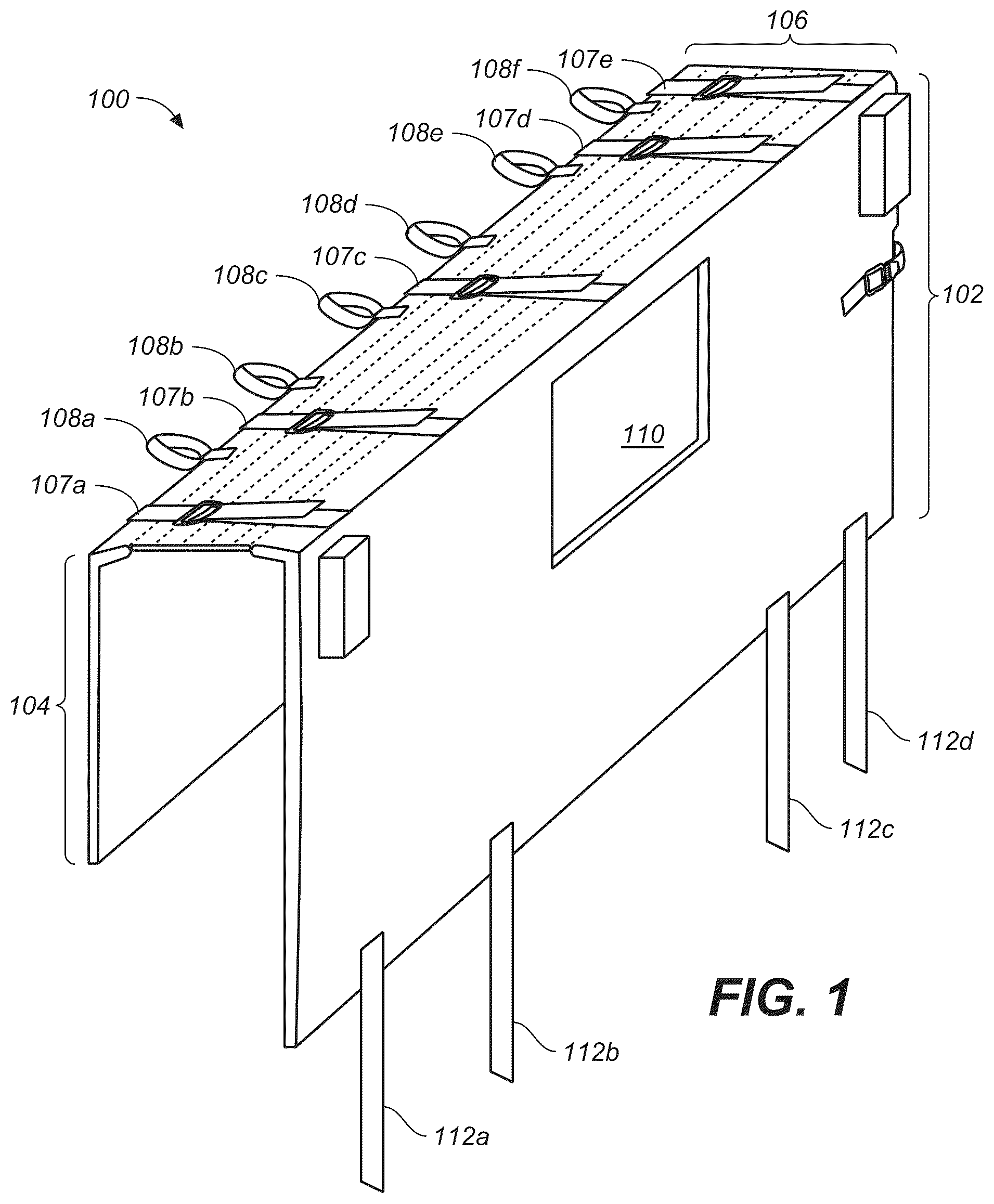 Patent US12139105 Figure 1 – Tailgate pad