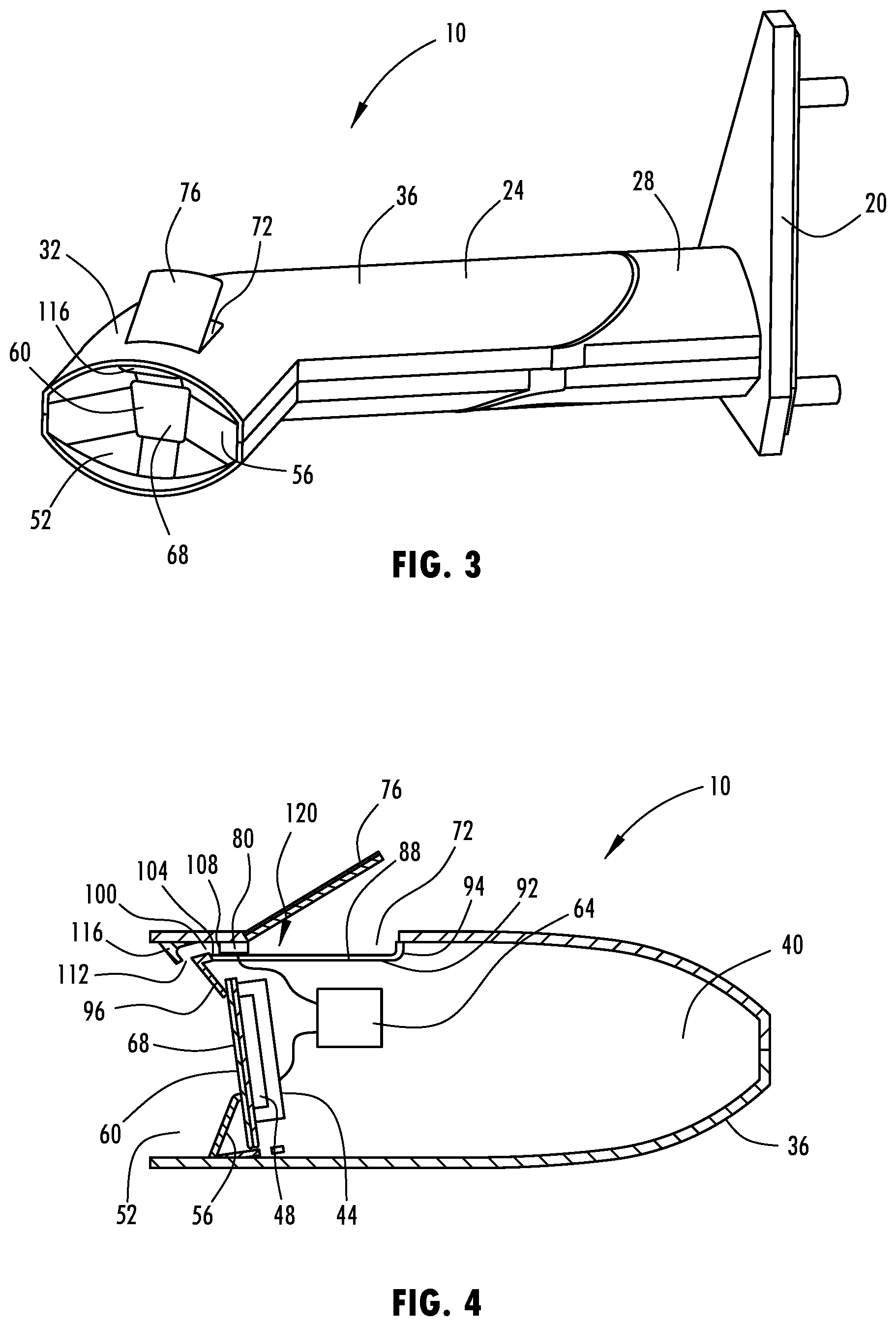 Patent US12139107 Figure 2 – Adjustable air scoop for lens cleaning