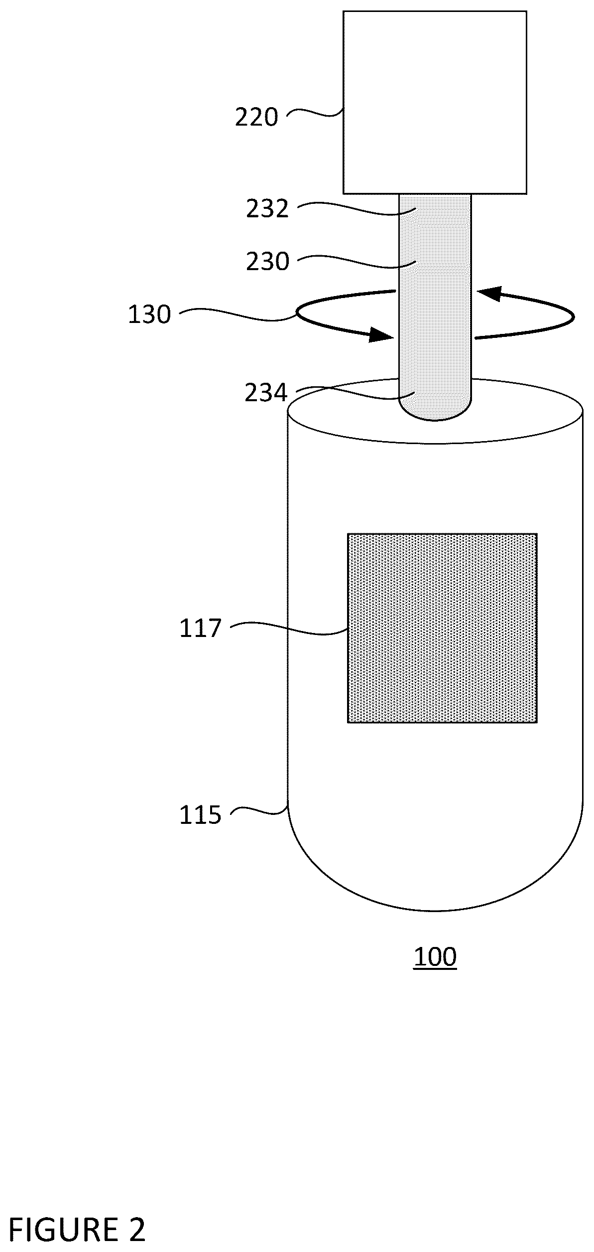 Patent US12139108 Figure 2 – Cleaning device for spinning surface