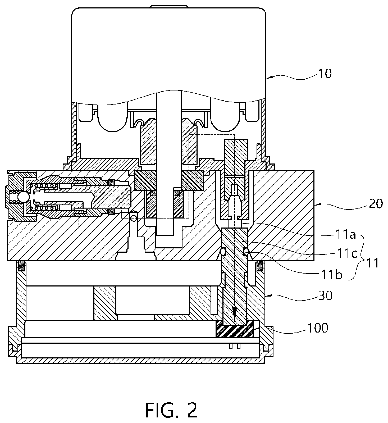 Patent US12139114 Figure 2 – Vehicle brake system