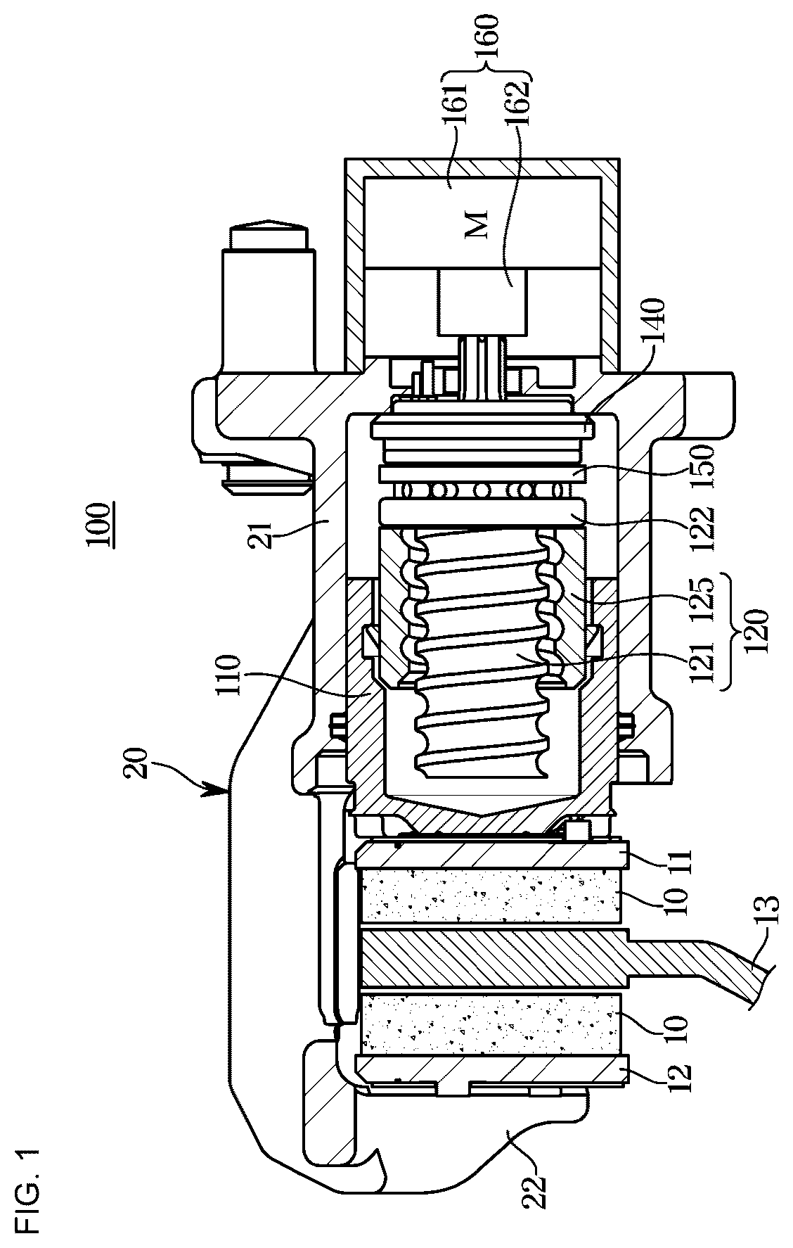Patent US12139115 — Electromechanical brake system and control method thereof — Figure 1